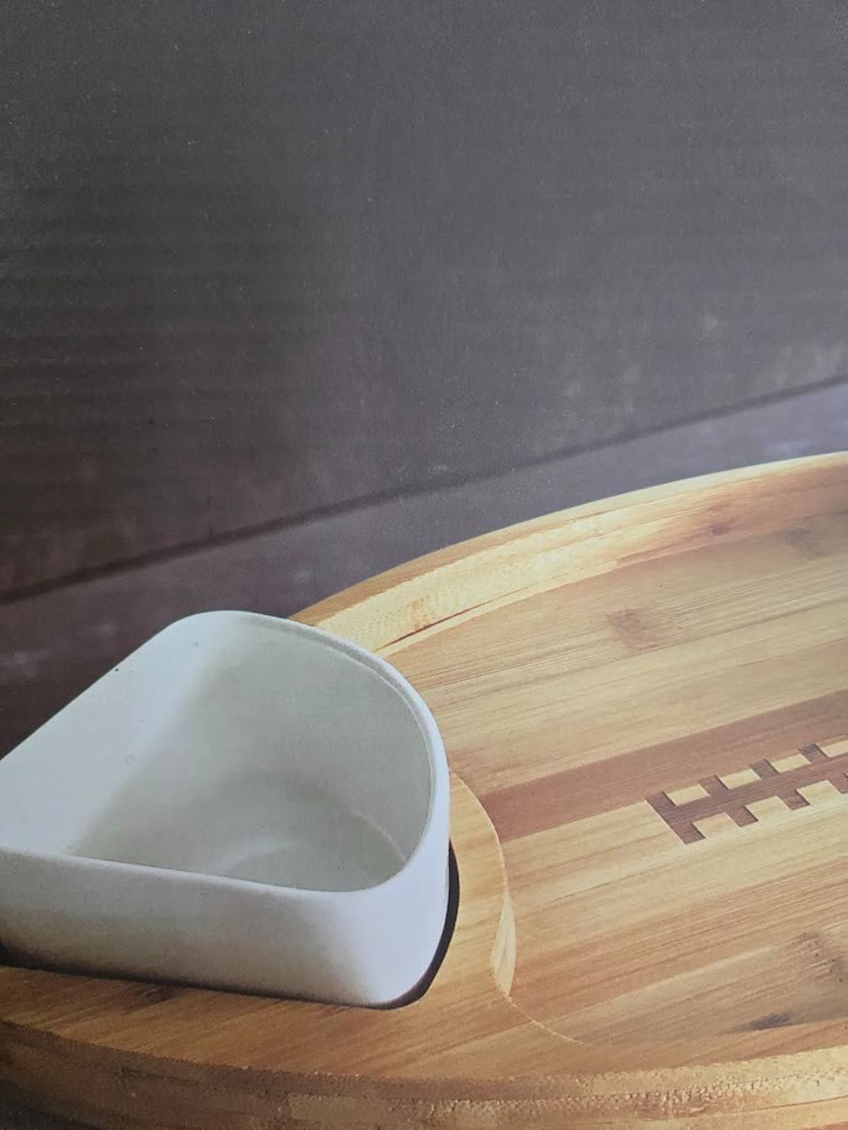Other Chef's Counter Serving Tray Bamboo Chips Dip Holders NEW Size ONE SIZE - 3 Thumbnail