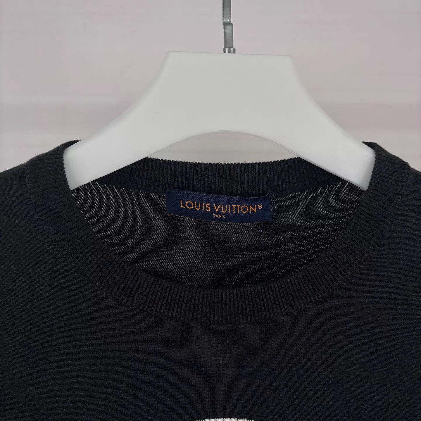 Louis Vuitton LV Black & White Portrait Logo Knit SS XL (New) Size US XL / EU 56 / 4 - 3 Thumbnail