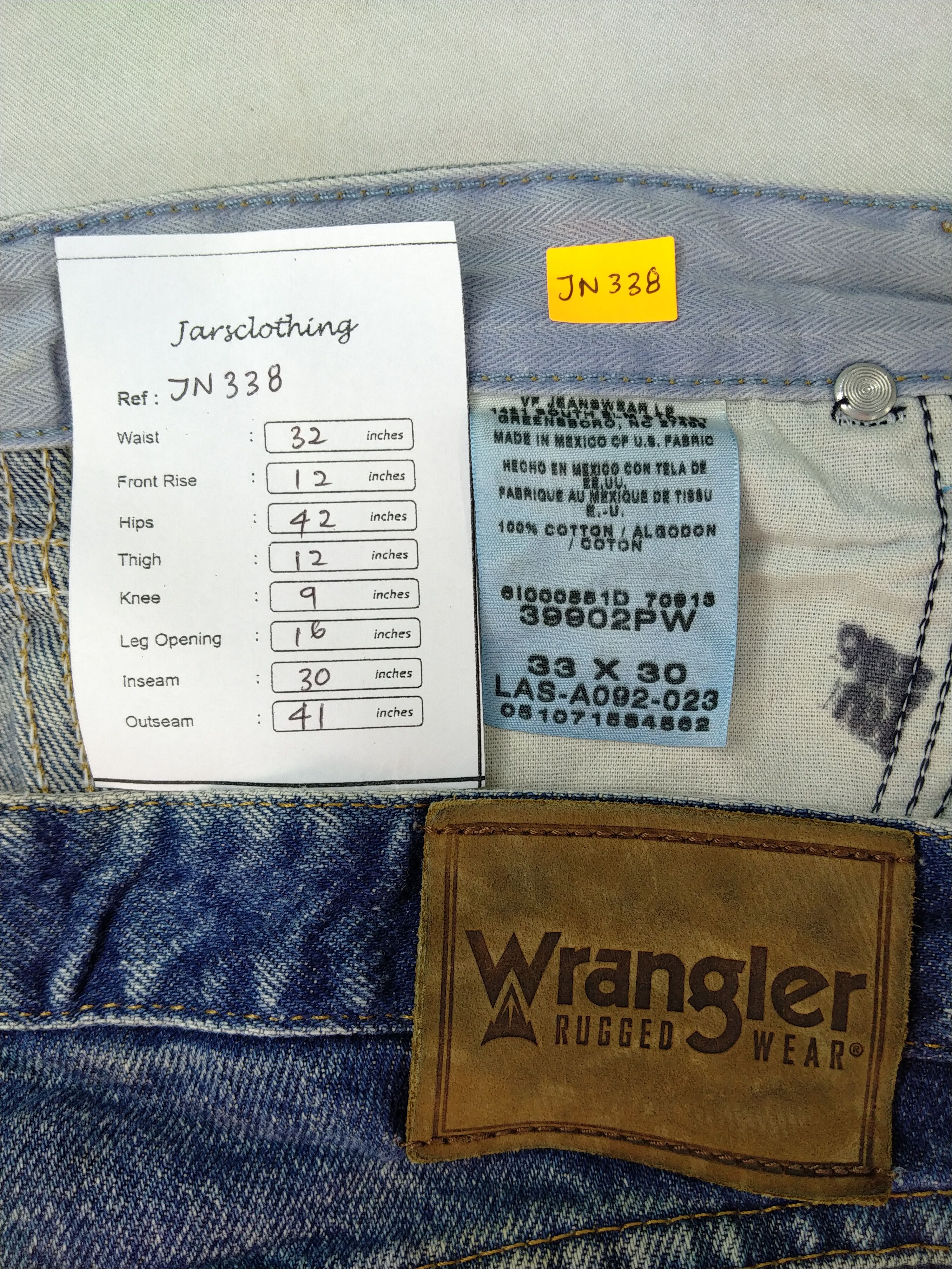 Wrangler Dirty Blue Wrangler Distressed Denim 32x30 -JN338 Size US 32 / EU 48 - 8 Thumbnail