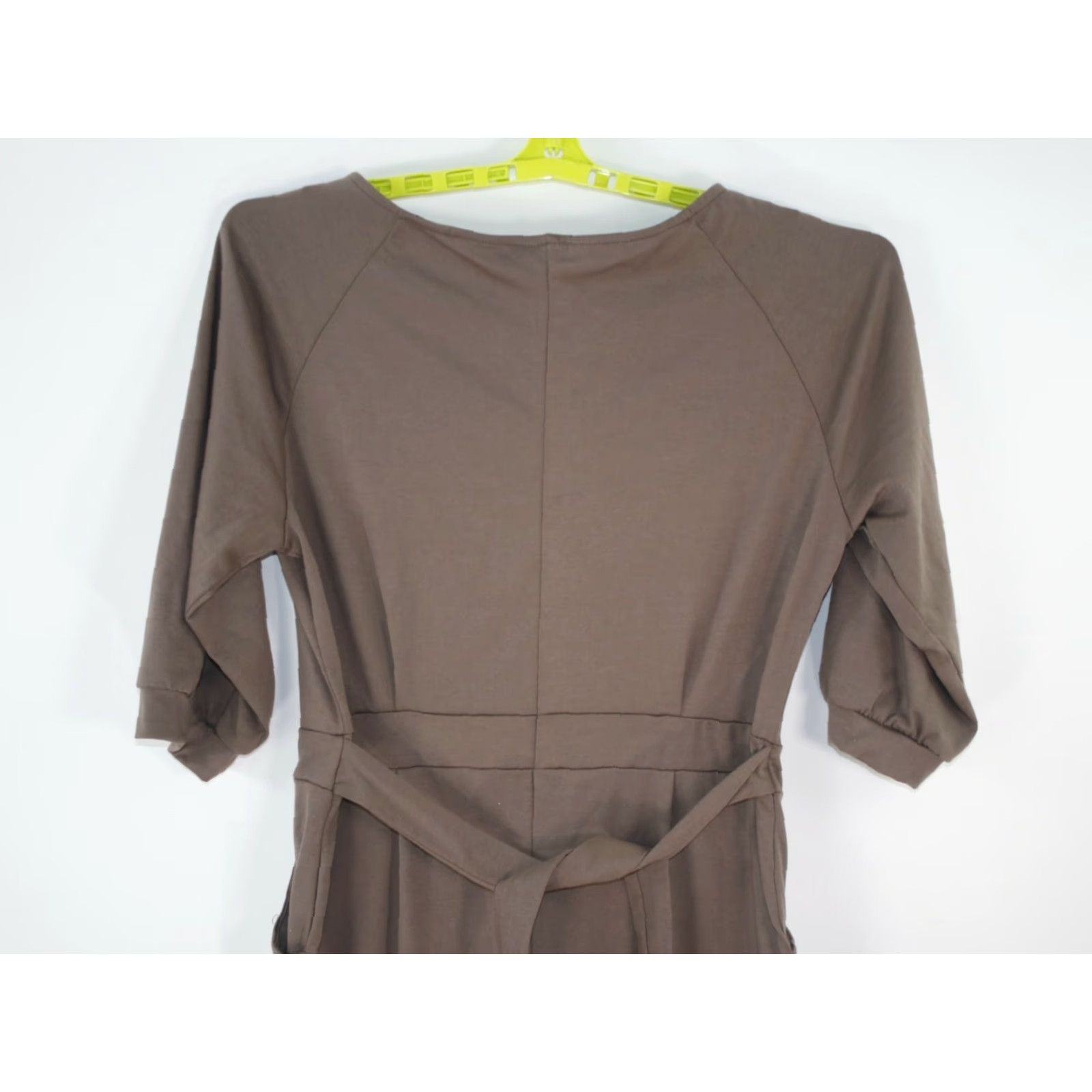 Vintage Vestidos Midi Wiggle Dress Women's Size XL Brown Chambray Pockets Casual Size L / US 10 / IT 46 - 7 Thumbnail