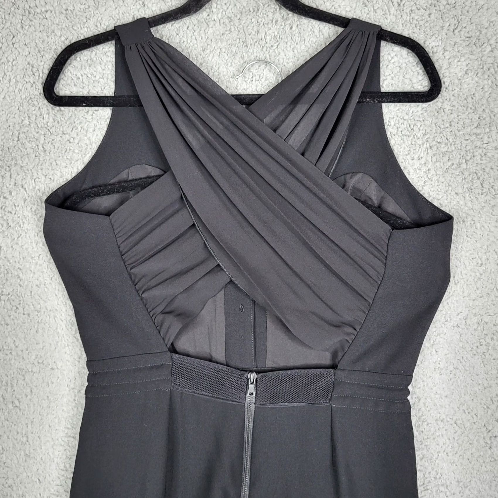 Sam Edelman Sam Edelman Women’s black V-neck Tie Waist Sleeveless Jumpsuit XS Size 26" / US 2 / IT 38 - 5 Thumbnail