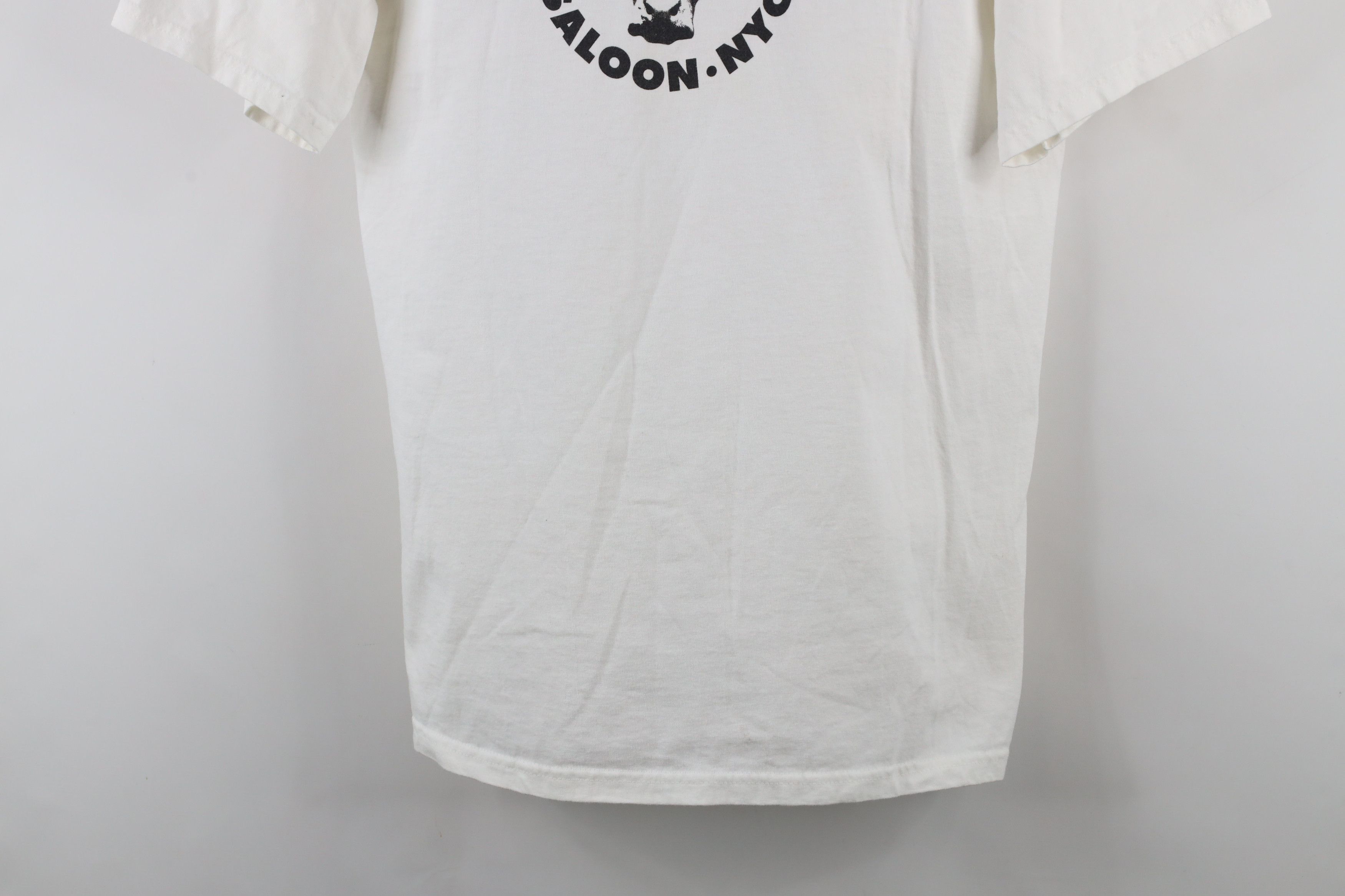 Gildan × Vintage Vintage Y2K 2001 & Heifers Saloon Breast Cancer Bra T-Shirt Size L / US 10 / IT 46 - 3 Thumbnail
