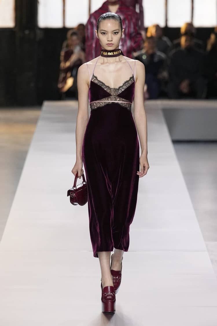 Gucci GUCCI 2024AW LOOK22 Velours Dress Size S / US 4 / IT 40 - 2 Thumbnail