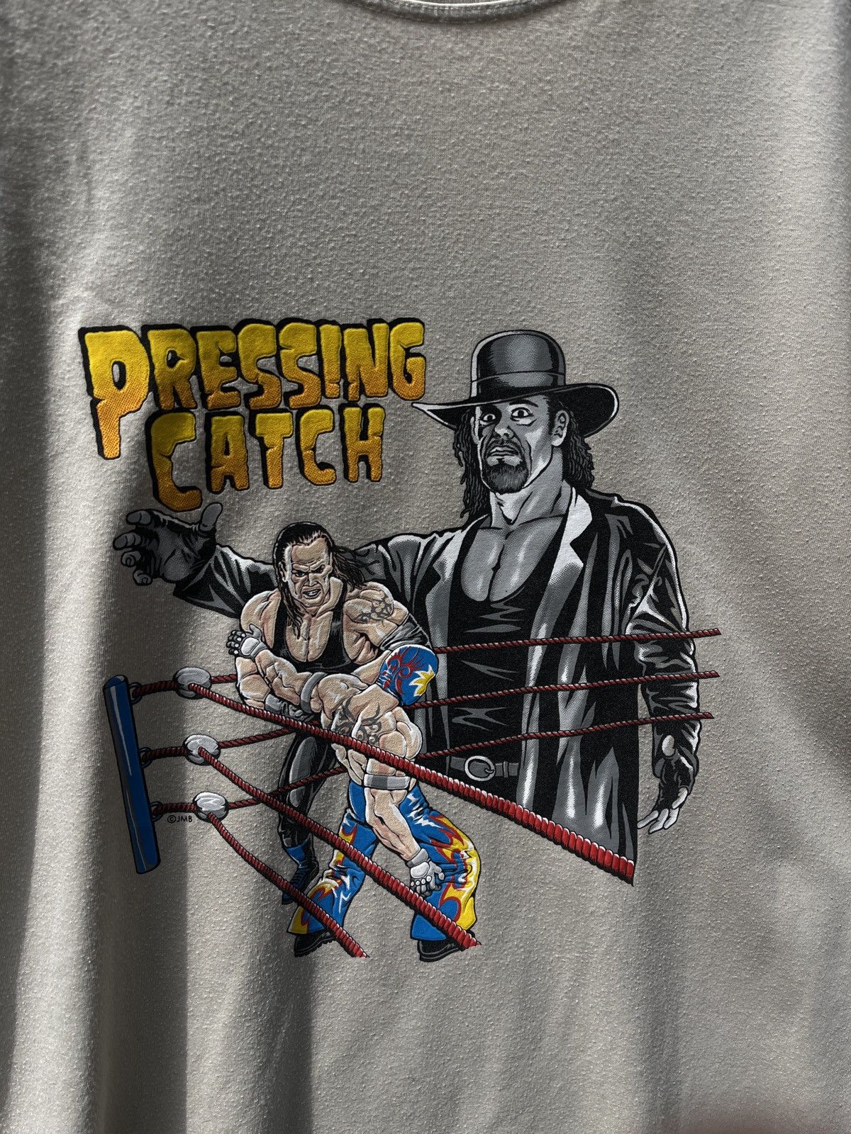 WWE Pressing Undertaker Ray Mysterio WWE WWF Vintage Tshirt Size US M / EU 48-50 / 2 - 3 Thumbnail