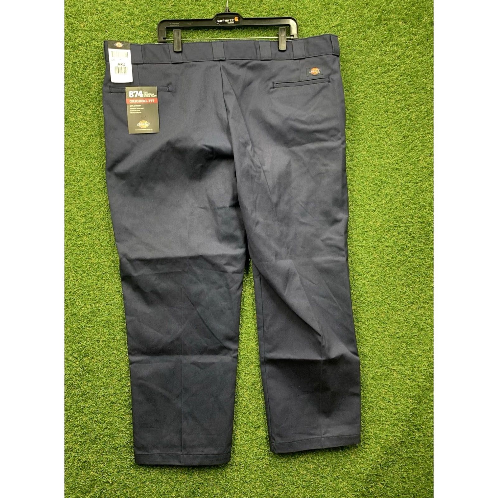 Dickies Dickies 874 Work Pants Mens 38x30 Black Pleated 5-Pocket Regular Straight Denim/Canvas Workwear NWT Size US 38 / EU 54 - 2 Thumbnail