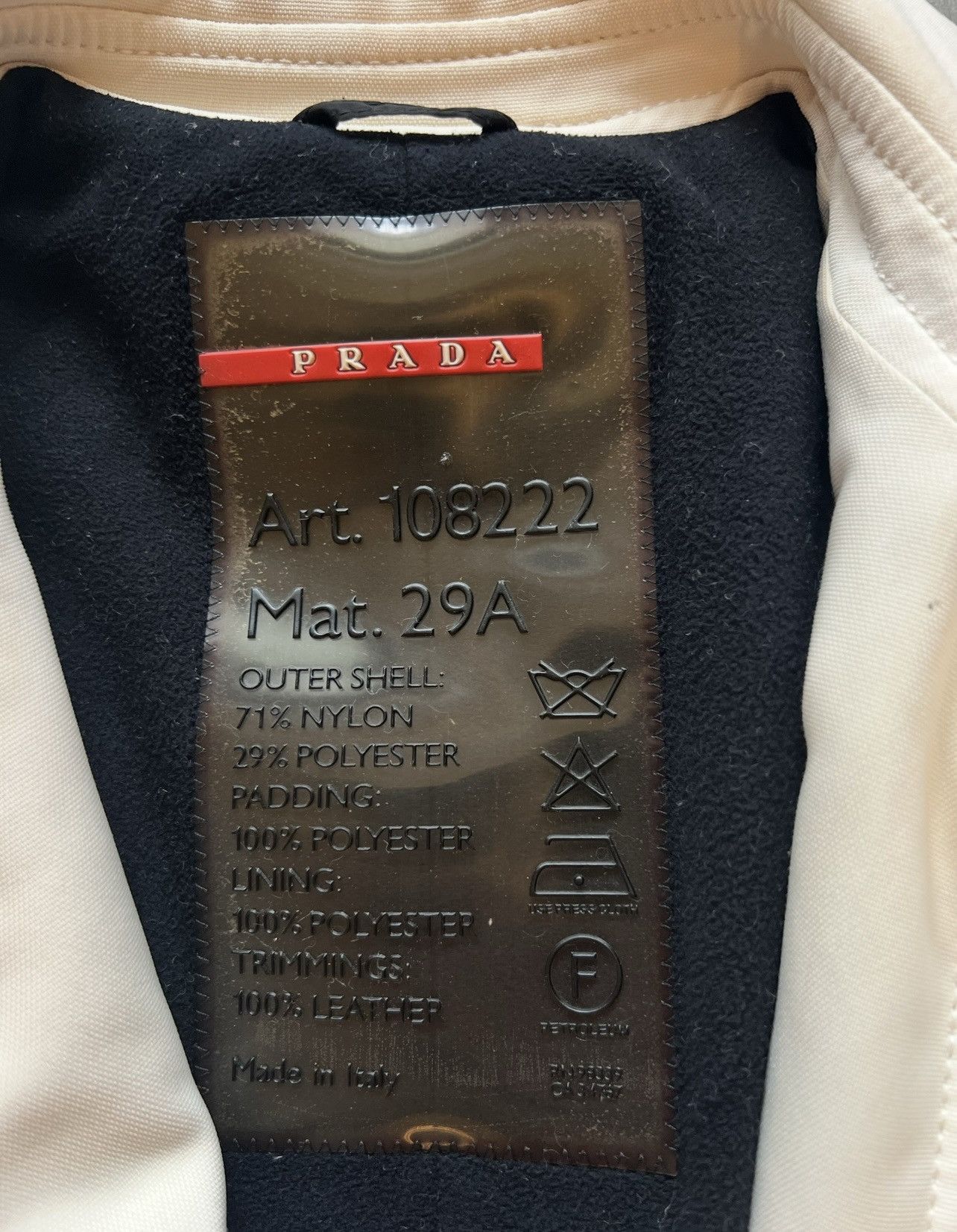 Prada Prada Belted Vintage biker jacket Size S / US 4 / IT 40 - 6 Thumbnail