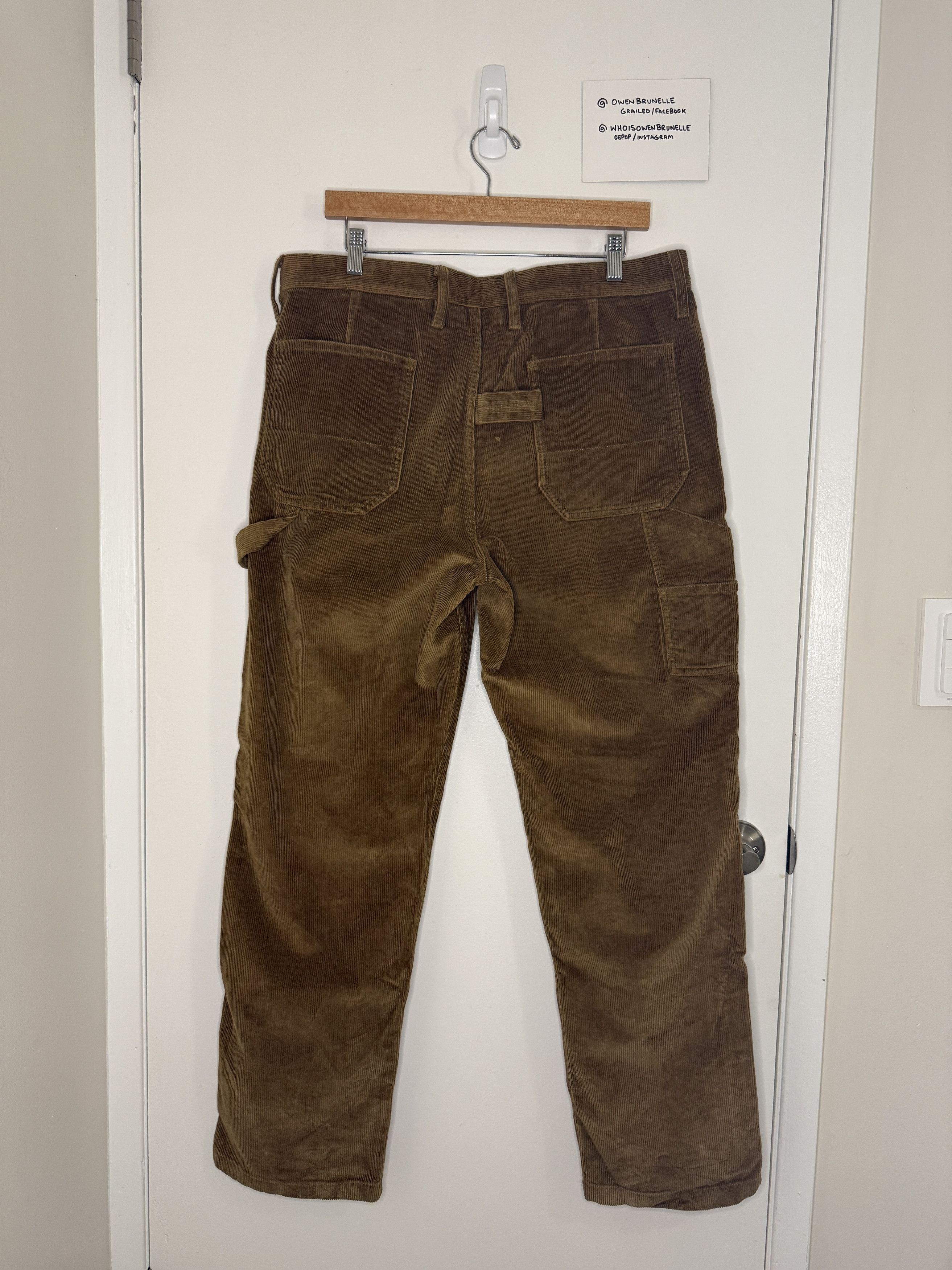 J.Crew Corduroy Carpenter Painter Pants Workwear Utility Vintage Size US 34 / EU 50 - 2 Thumbnail