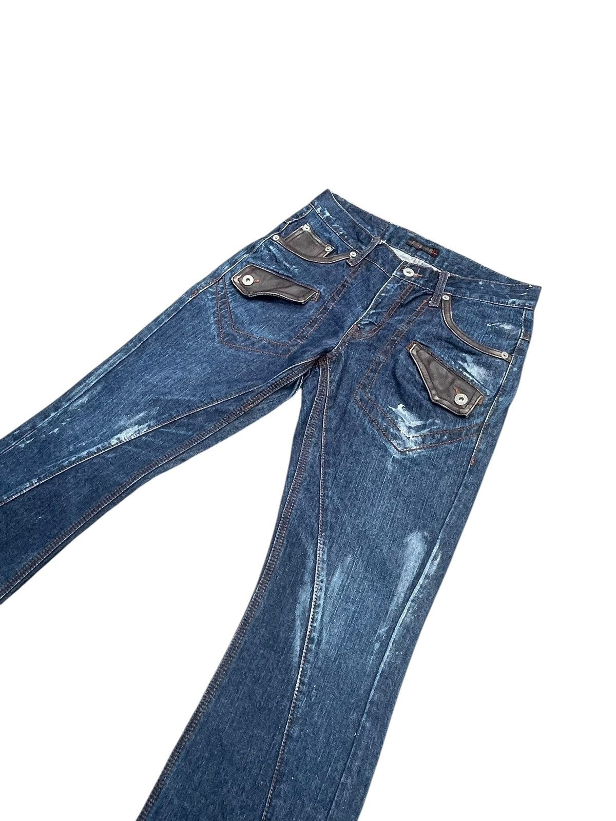 Japanese Brand × Morgan Homme Morgan are Toi Homme Flare Jeans Size US 31 - 2 Thumbnail
