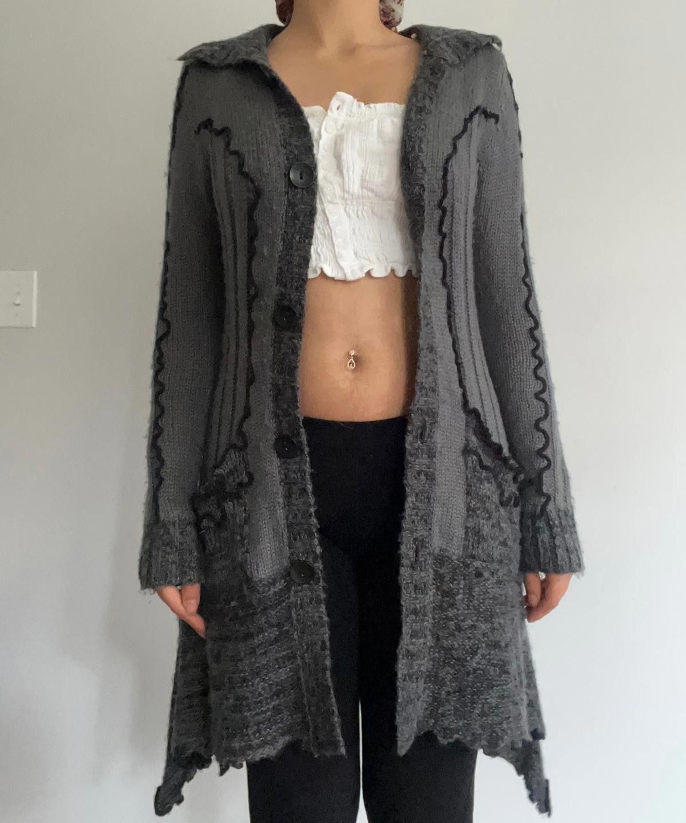 Other Comfy grey long button up cardigan sweater Size M / US 6-8 / IT 42-44 - 7 Thumbnail