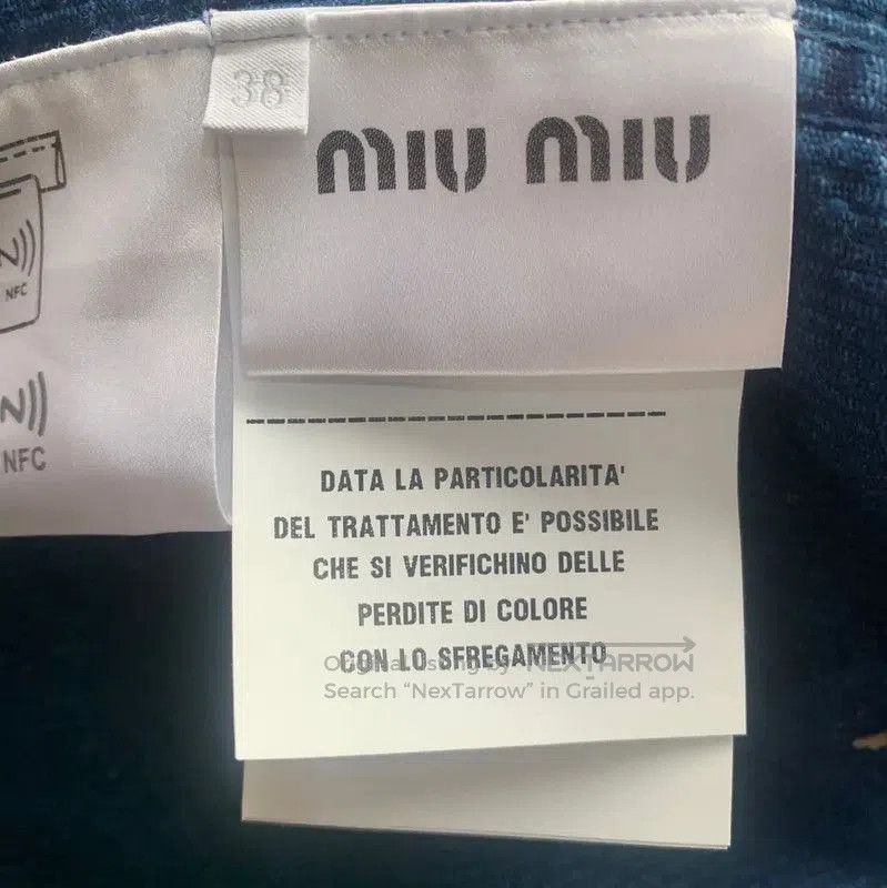 Miu Miu Miu Miu Women's Blue Cotton Jacket . Size M / US 6-8 / IT 42-44 - 6 Thumbnail