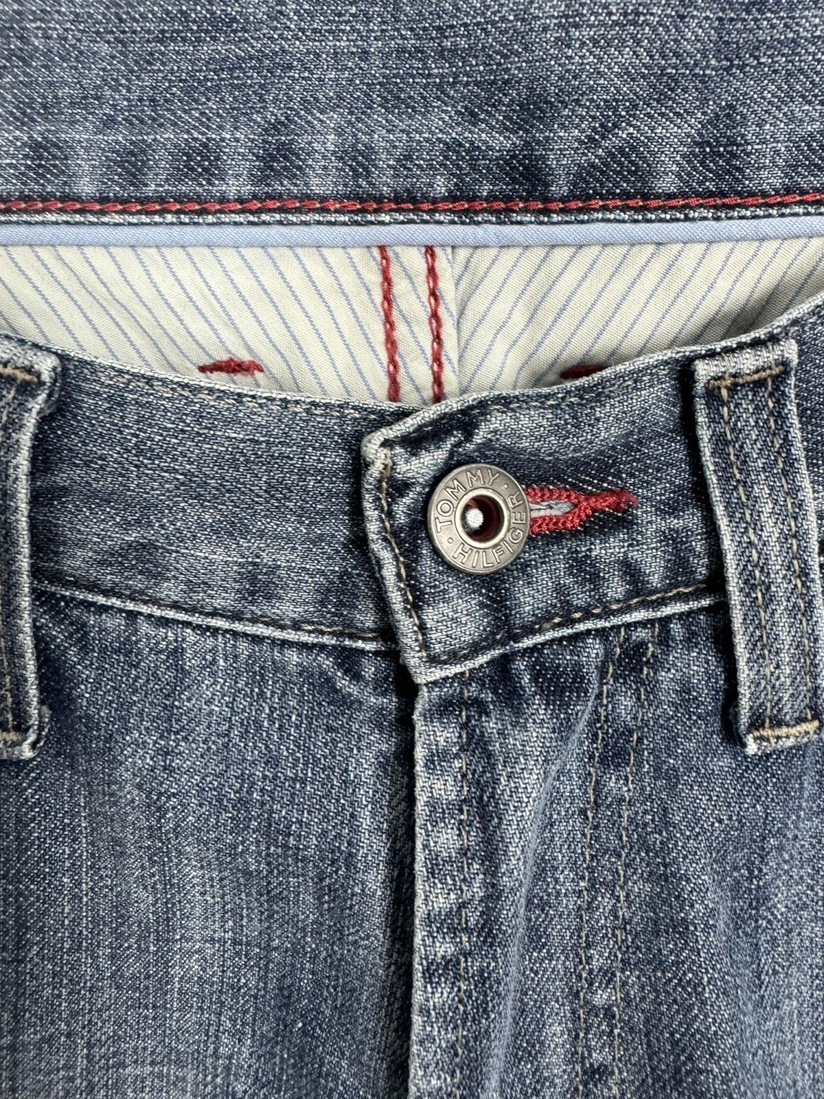 Tommy Hilfiger Crazy Vintage Y2K Tommy Hilfiger Madison Straight Denim Pant Size US 29 - 7 Thumbnail