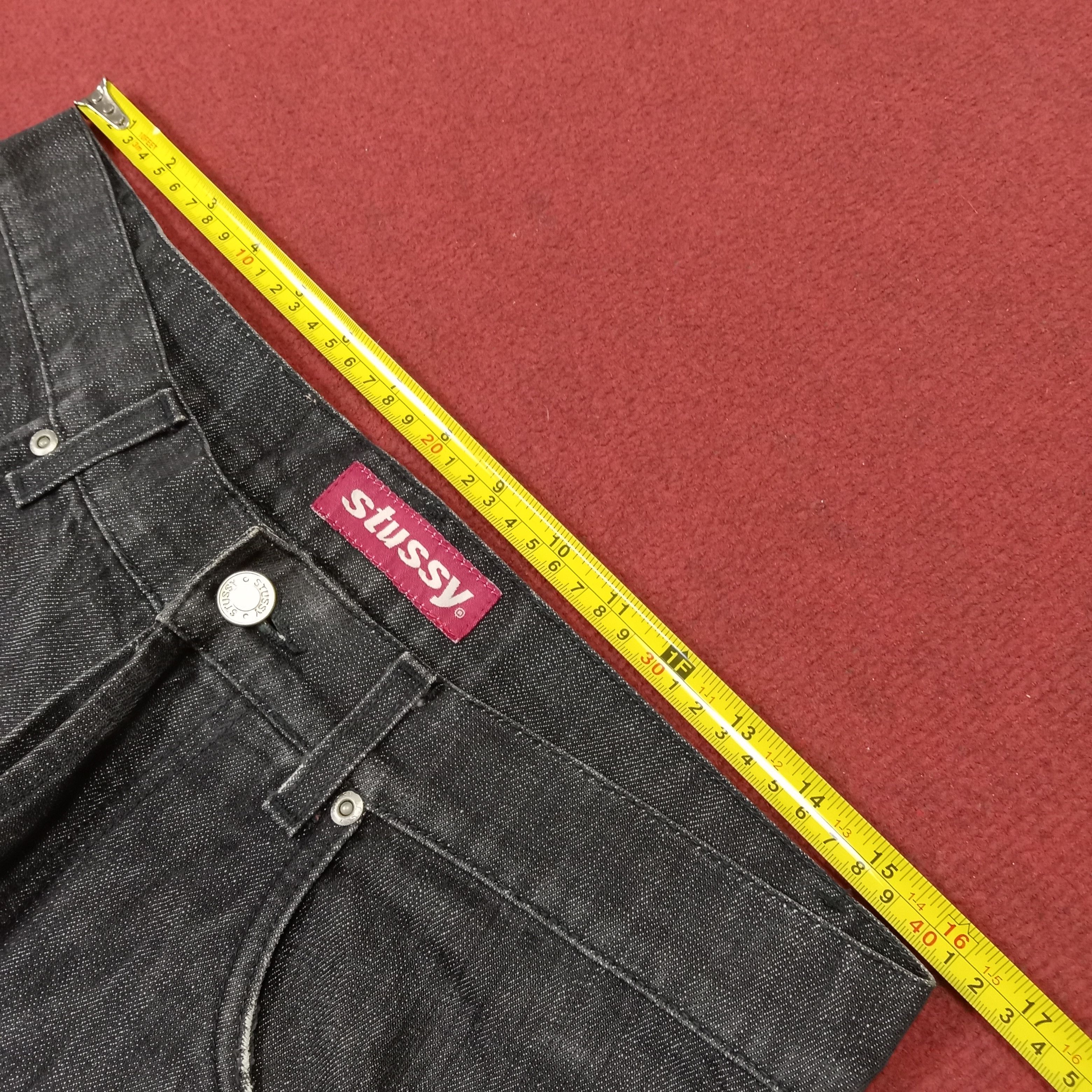 Vintage Stussy Streetwear Custom Art Logo Style Distressed Jeans Size US 32 / EU 48 - 8 Thumbnail