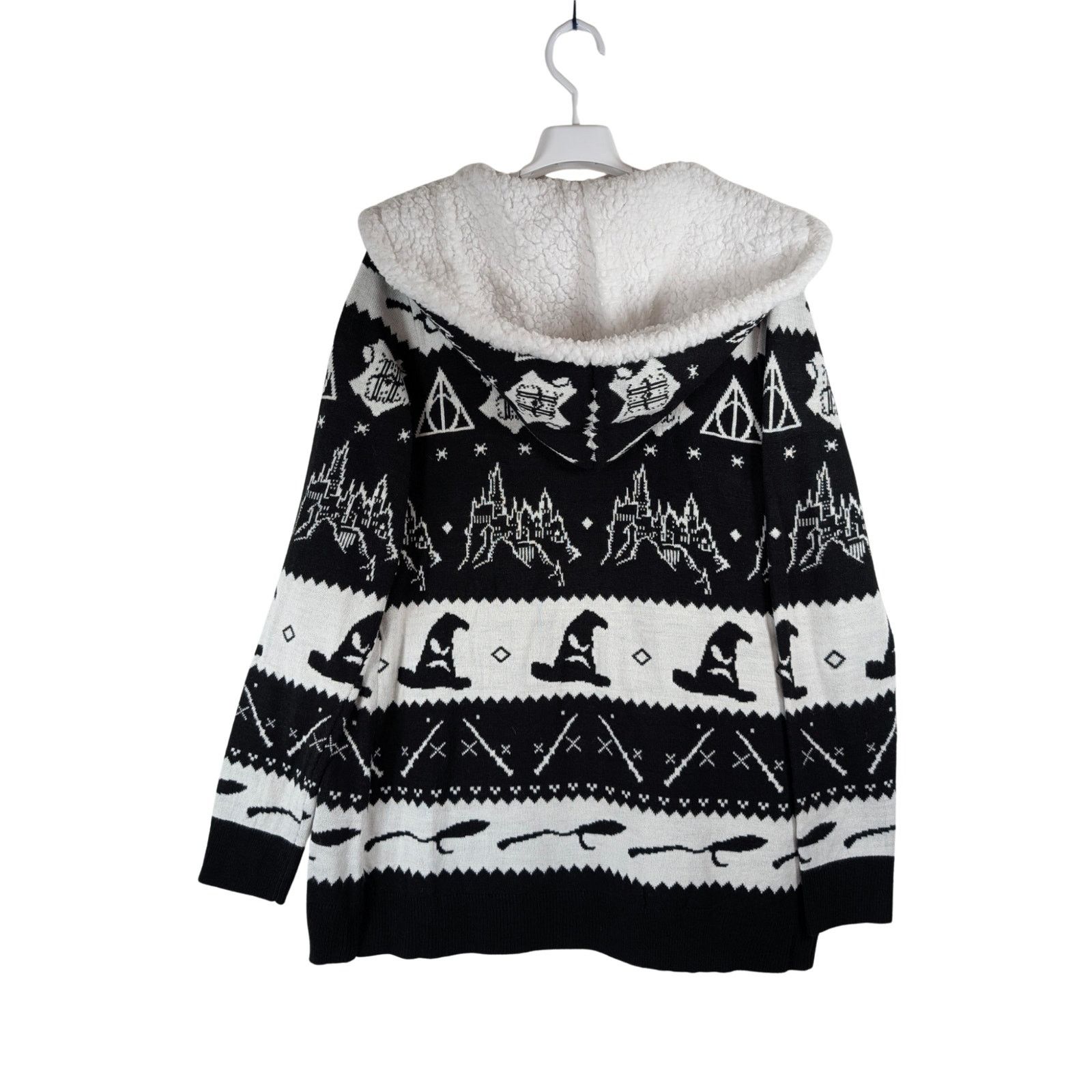 Unknown London Harry Potter Sherpa Hooded Cardigan Sweater Womens Size S Size S / US 4 / IT 40 - 3 Thumbnail