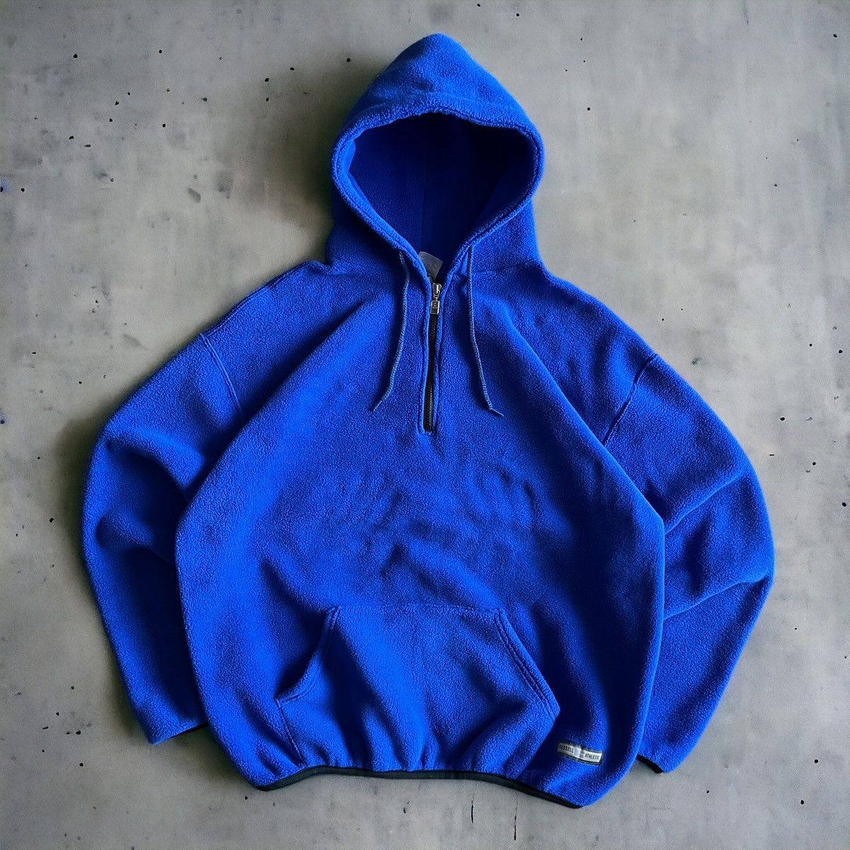 Russell Athletic × Streetwear × Vintage Vintage 90s Russell Athletic Fleece  Hoodie Quarter-Zip | Grailed