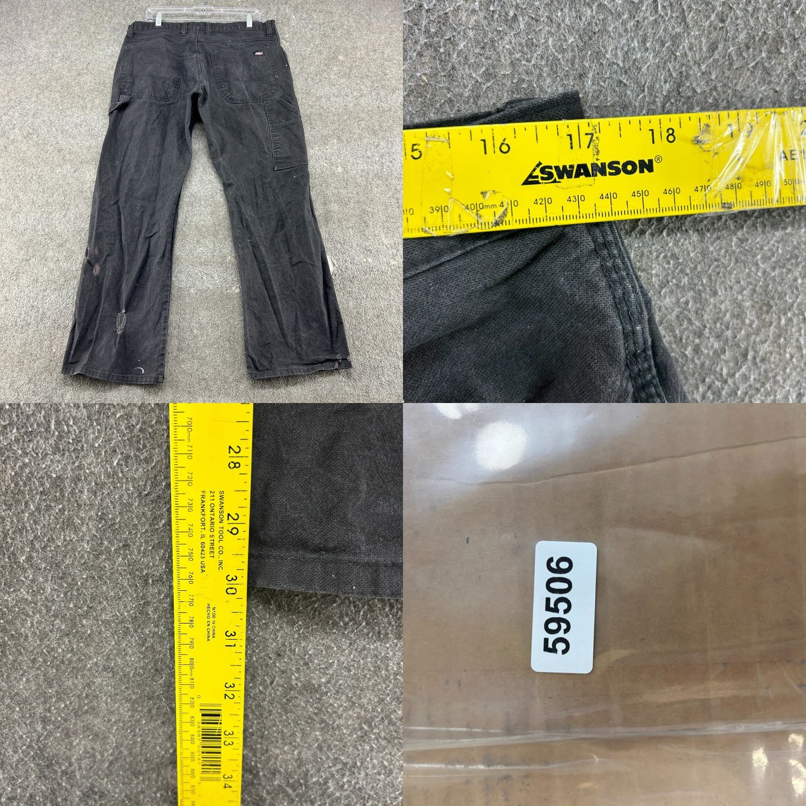 Dickies Dickies Pants Mens 34x30 Black Carpenter Straight Relaxed Canvas Workwear 874 Vintage No Size US 34 / EU 50 - 10 Thumbnail