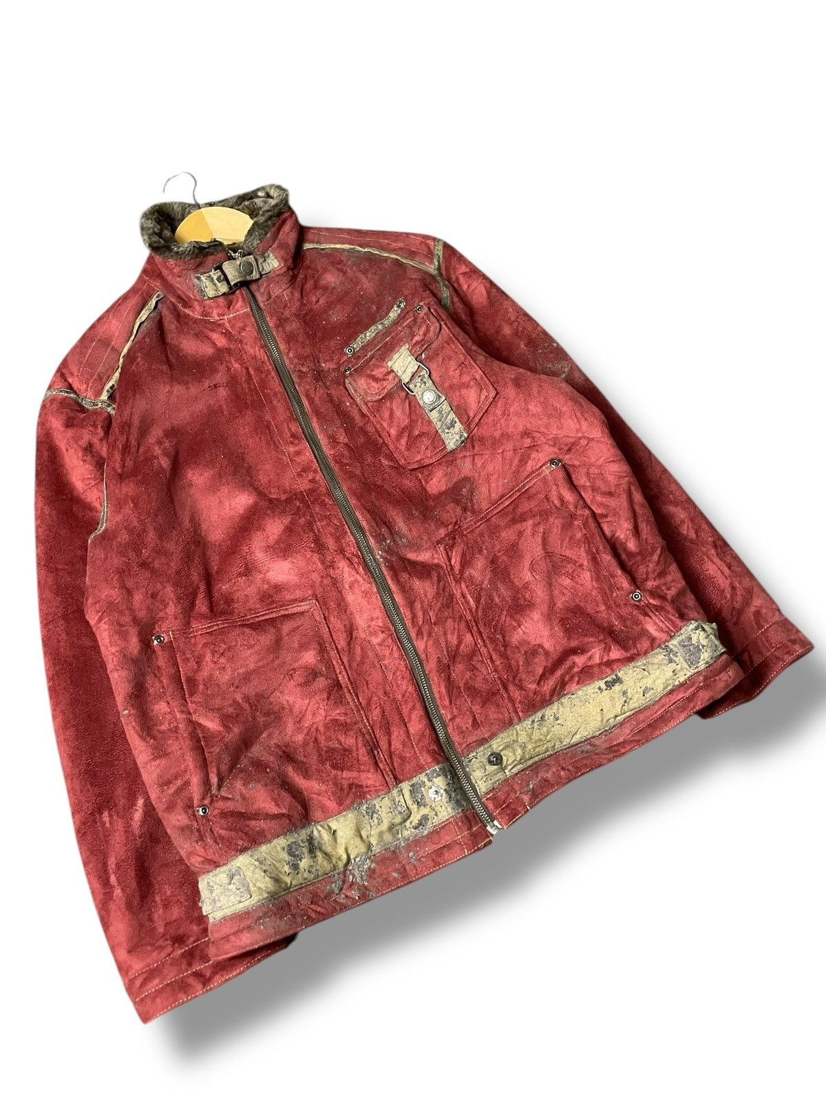 Japanese Brand × Vintage Comming Man Brand Leather Suede Jacket (70) Size US L / EU 52-54 / 3 - 4 Thumbnail