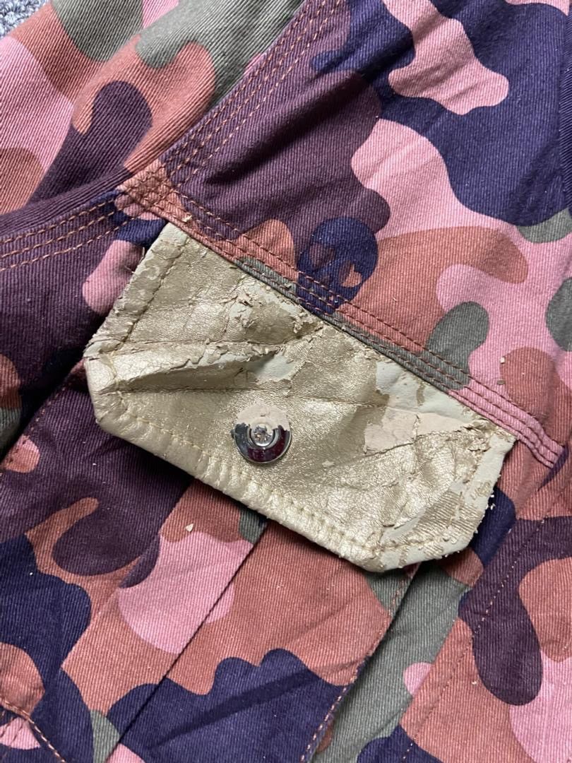 Japanese Brand EGOIST Brand Multicolor Camouflage Skulls Jacket (196) Size US XXS / EU 40 - 11 Thumbnail