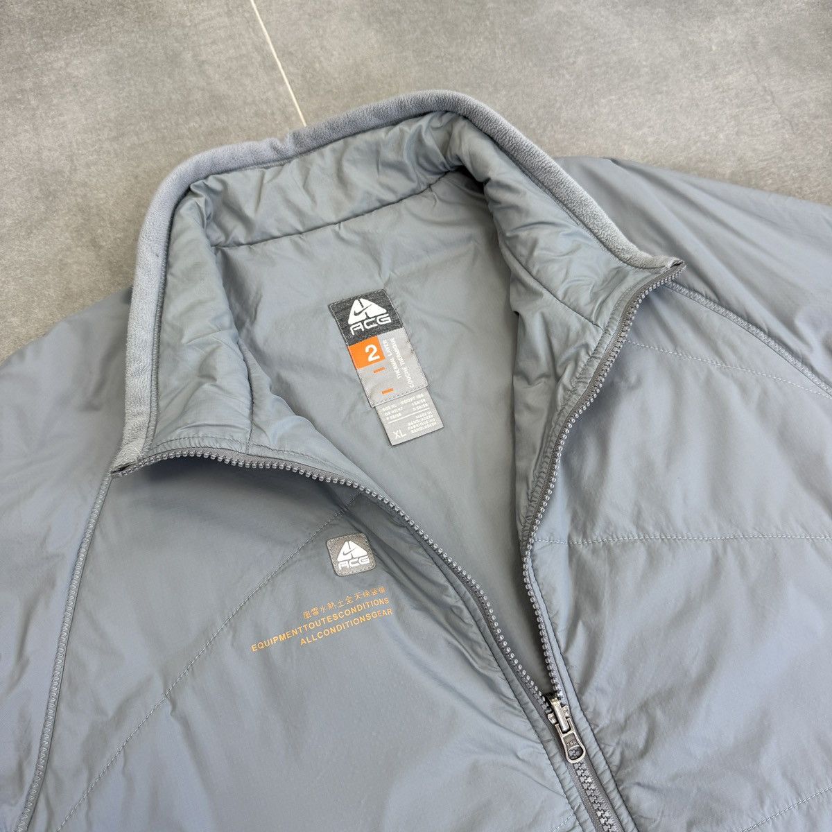 Nike ACG Vintage Nike ACG Insulated Nylon Jacket Gray Men Size XL Size US XL / EU 56 / 4 - 8 Thumbnail