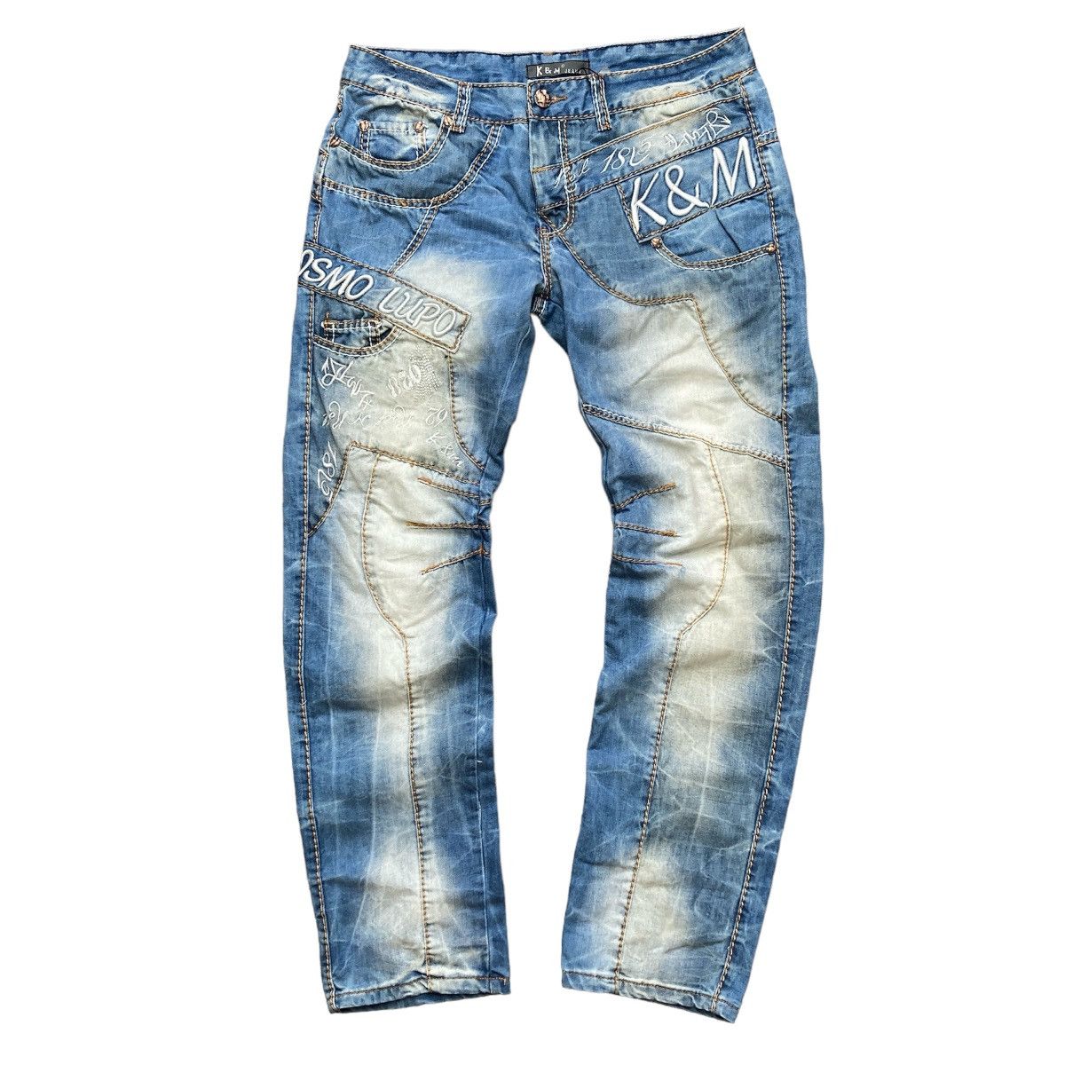 Japanese Brand × Vintage Kosmo Lupo opium avant garde vintage jeans Size US 34 / EU 50 - 1 Thumbnail