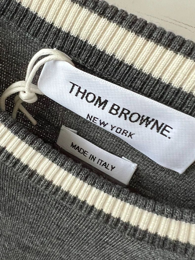 Thom Browne Thom Browne Dragonfly embroidered round collar knit sweate Size US M / EU 48-50 / 2 - 3 Thumbnail