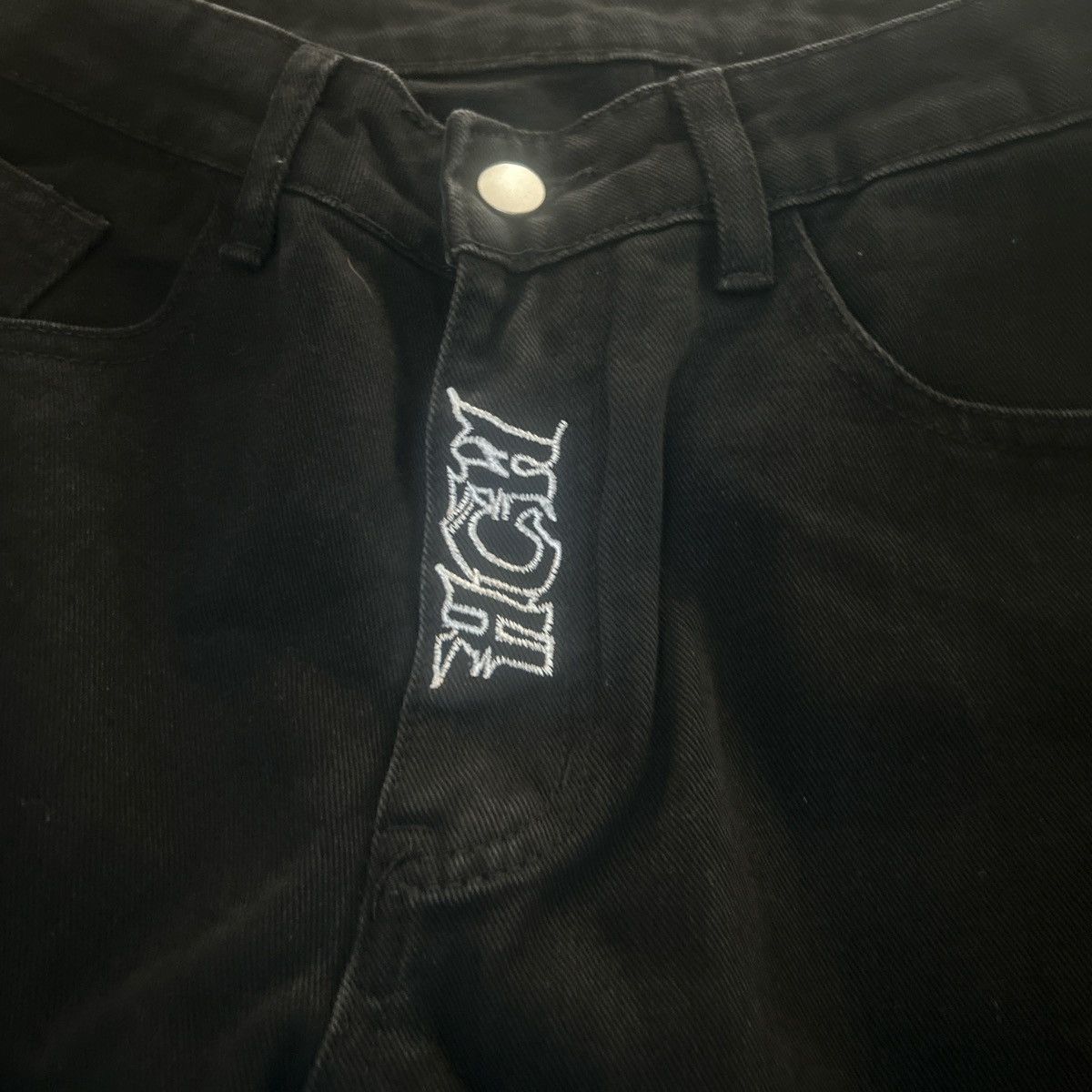 Other Black and White baggy pants with back pocket design Size US 34 / EU 50 - 2 Thumbnail