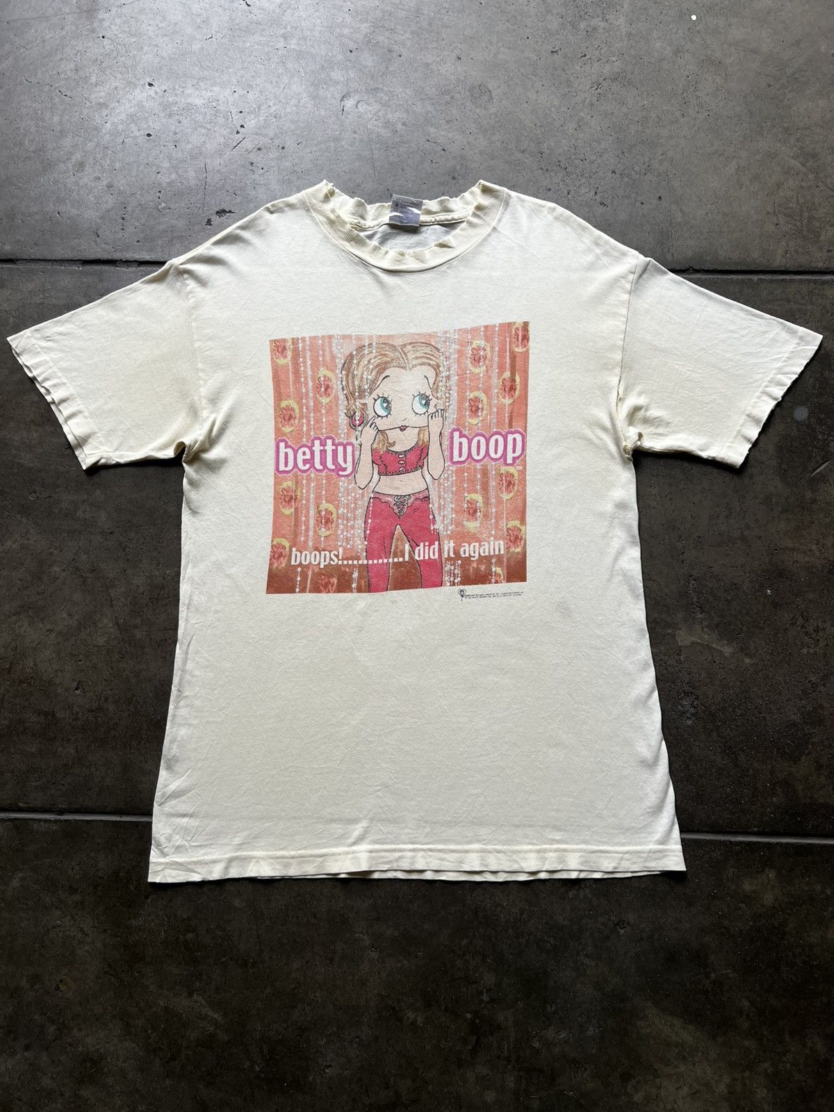 Vintage 2000 Betty Boop I Did It Again Britney Spears Tee Shirt Size US M / EU 48-50 / 2 - 2 Thumbnail