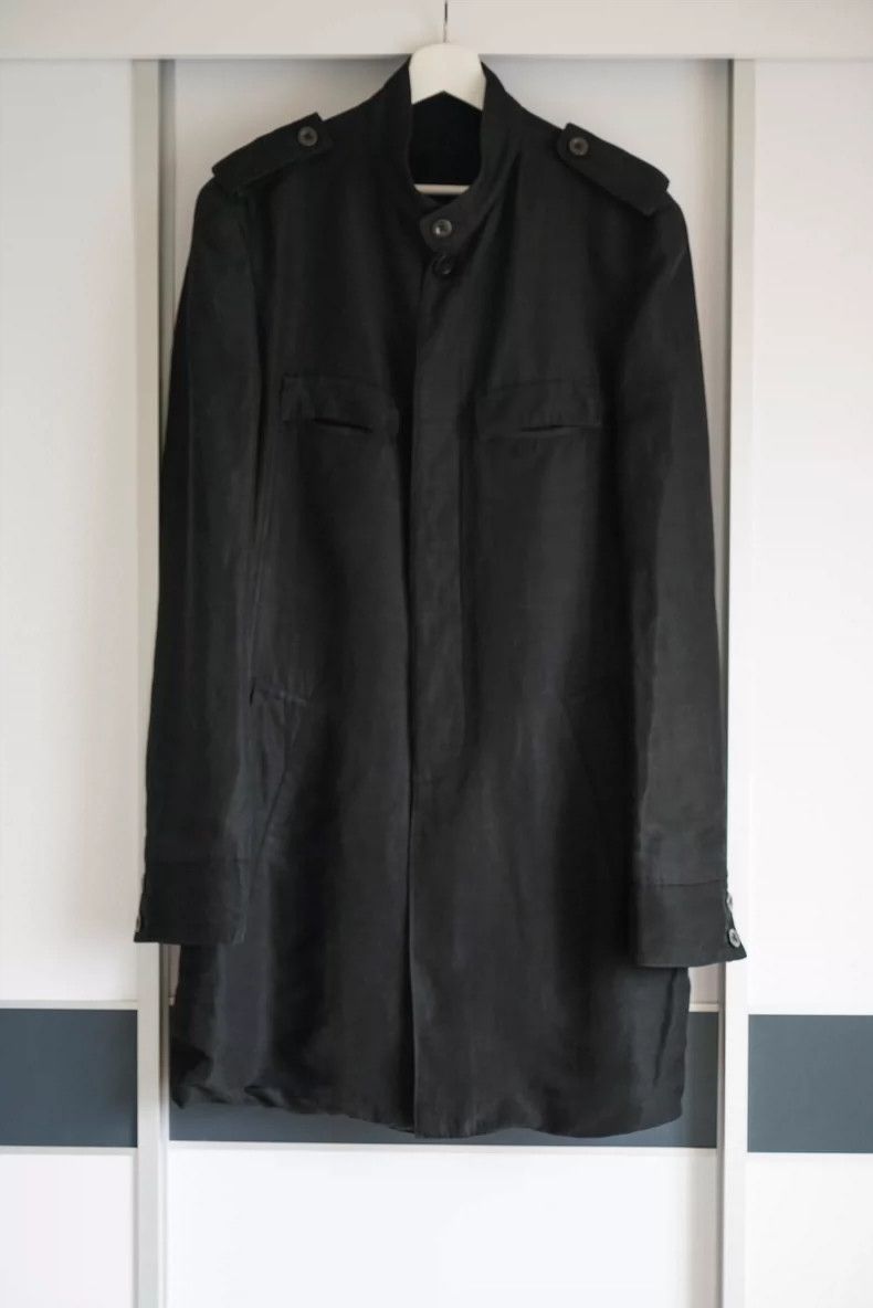 Yohji Yamamoto Yohji Yamamoto Military Style Bamboo Fiber Coat Size US L / EU 52-54 / 3 - 1 Thumbnail