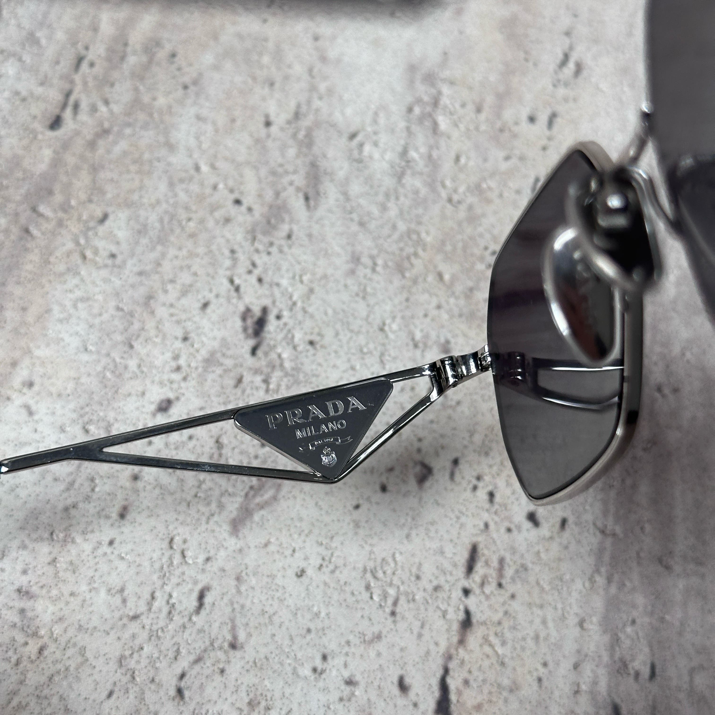 Prada PRADA 0PR A51S 1BC90A SUNGLASSES Size ONE SIZE - 6 Thumbnail