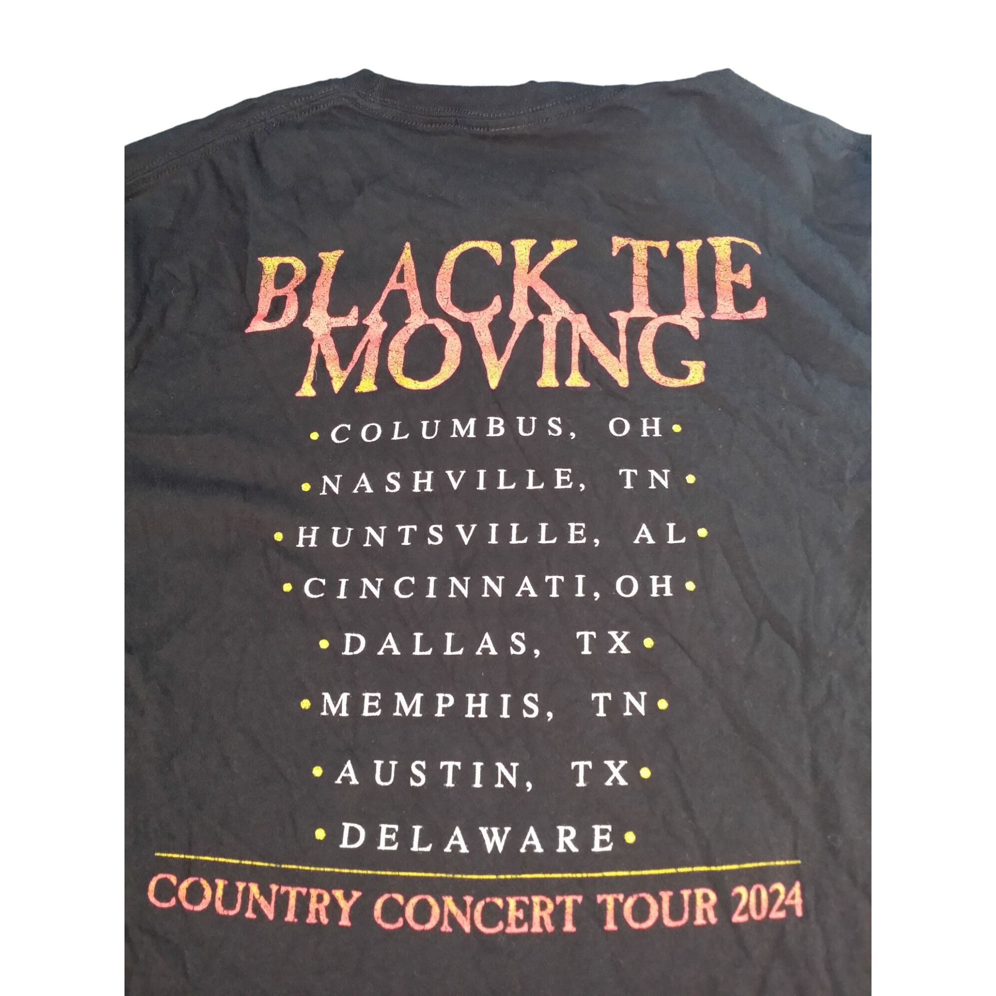 Gildan Black Tie Moving Tshirt Men Sz M Gildan Softstyle Country Co Size US M / EU 48-50 / 2 - 7 Thumbnail