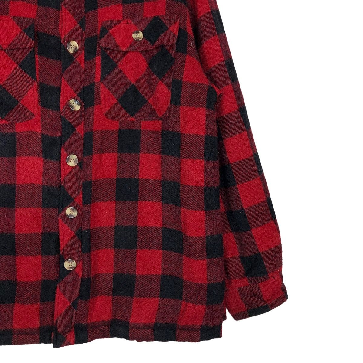 Flannel 🔥WOOL FLANNEL JACKET TARTAN CHECK DESIGN BUGLE ISSEY MIYAKE Size US L / EU 52-54 / 3 - 7 Thumbnail