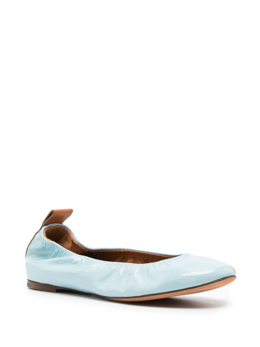 Lanvin o1y0326 Ballet Flats in Sky Blue Size US 7 / IT 37 - 2 Thumbnail