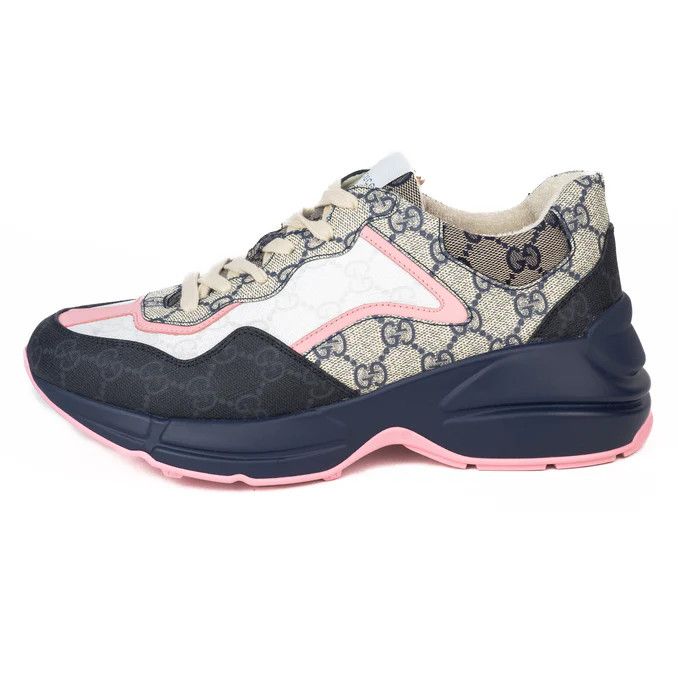 Gucci o1s1wg110425 Women's GG Rhyton Sneakers in Multicolor Size US 12 / IT 42 - 4 Thumbnail