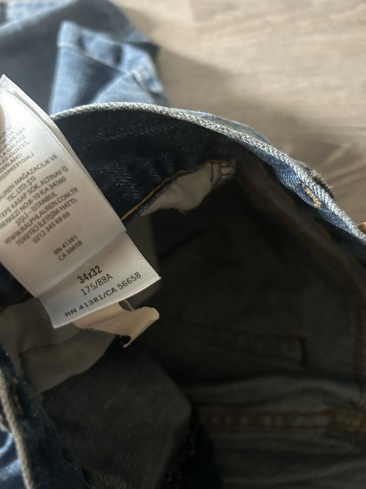 Polo Ralph Lauren × Ralph Lauren Polo Ralph Lauren men’s denim blue jeans Size US 34 / EU 50 - 6 Thumbnail