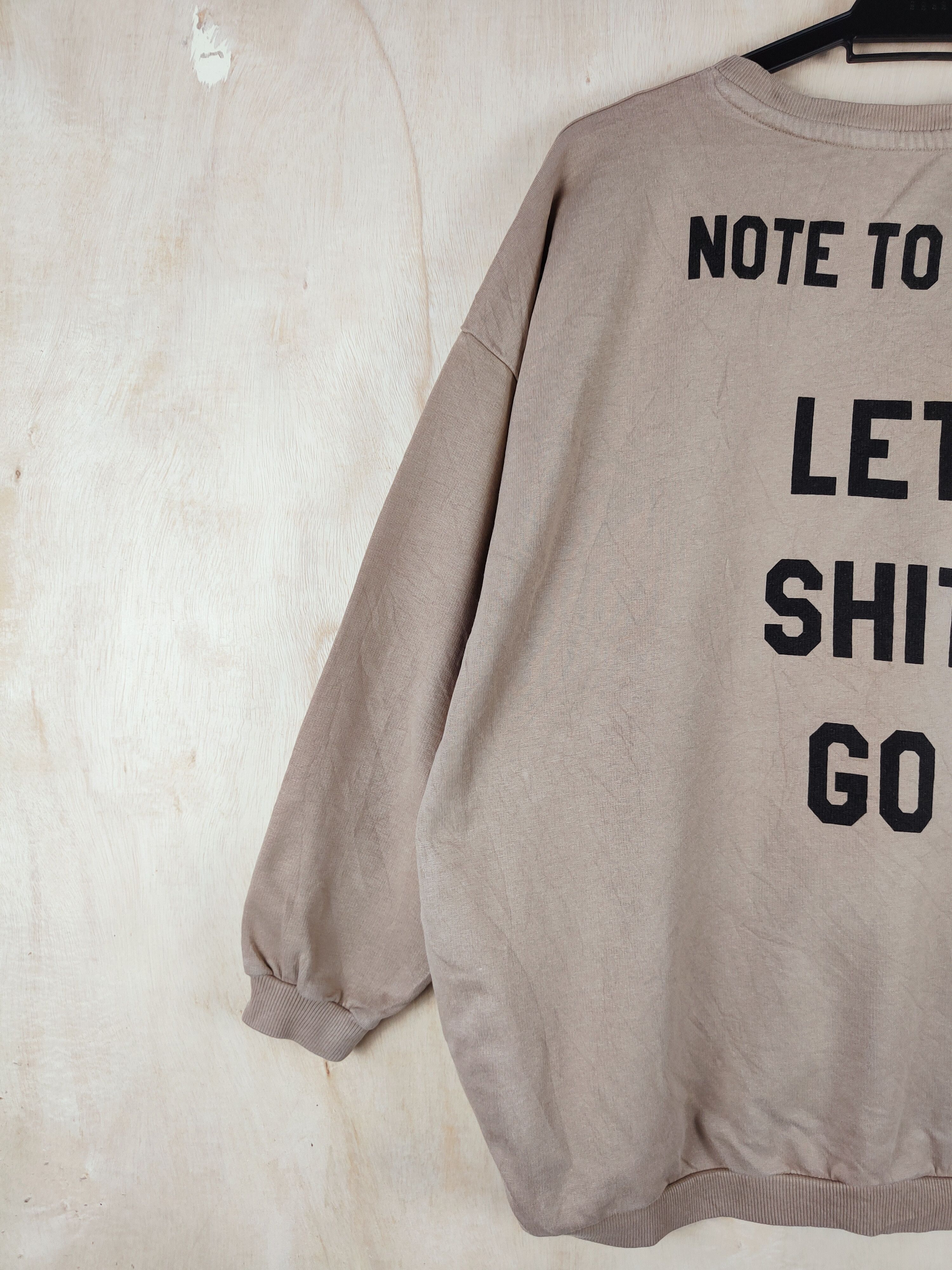 Japanese Brand Japan brand wording Let Shit Go Brown Sweatshirts #S2579 Size US L / EU 52-54 / 3 - 4 Thumbnail