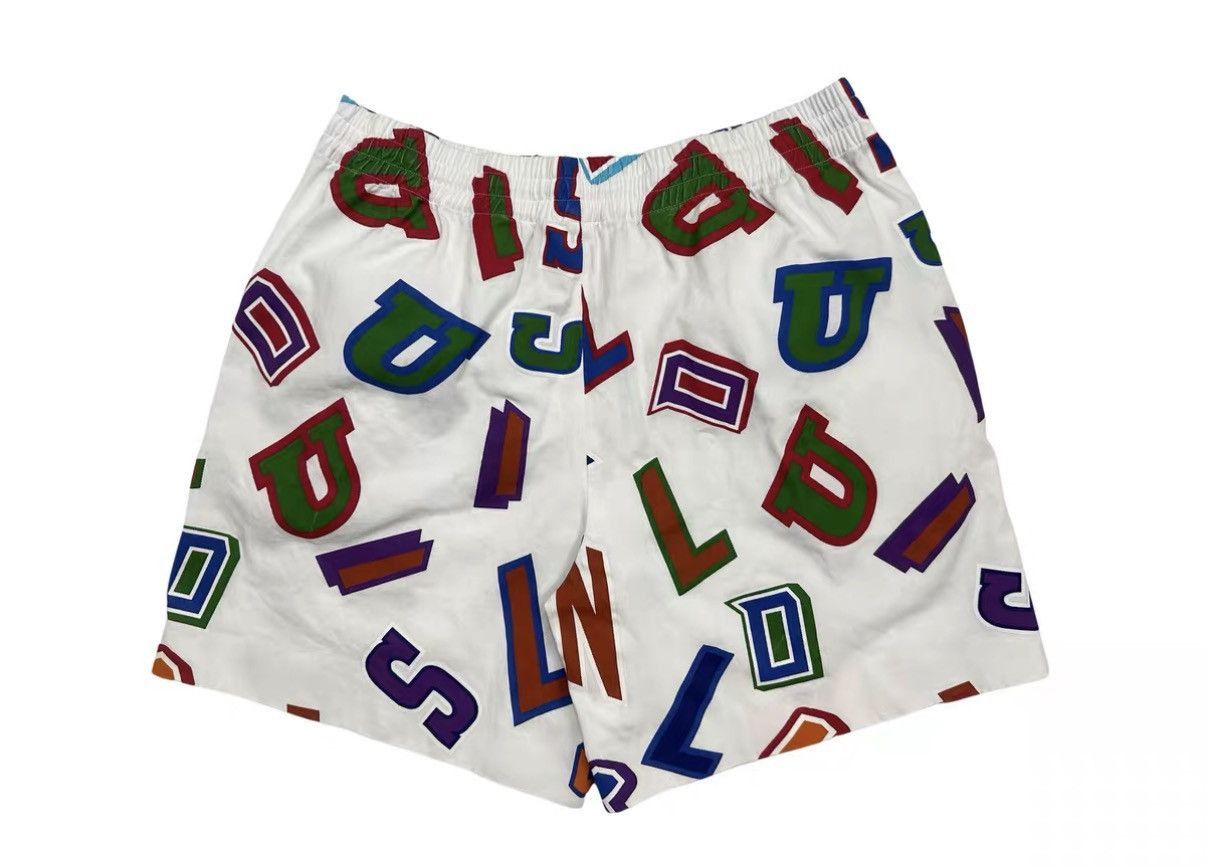 Louis Vuitton White Colorful Letter Print Shorts Size 38 Size US 27 - 1 Thumbnail