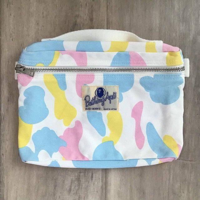 Bape × Nigo 🔥Vintage🔥 BAPE Multi camo pouch cotton candy camo NIGO APE Size ONE SIZE - 1 Thumbnail