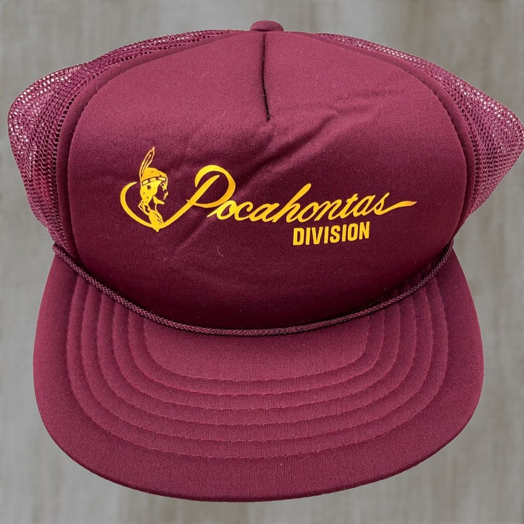 Vintage VINTAGE Norfolk Southern Trucker Hat Cap Pocahontas Railroad Railway Maroon 80s U9 Mens Size ONE SIZE - 1 Thumbnail