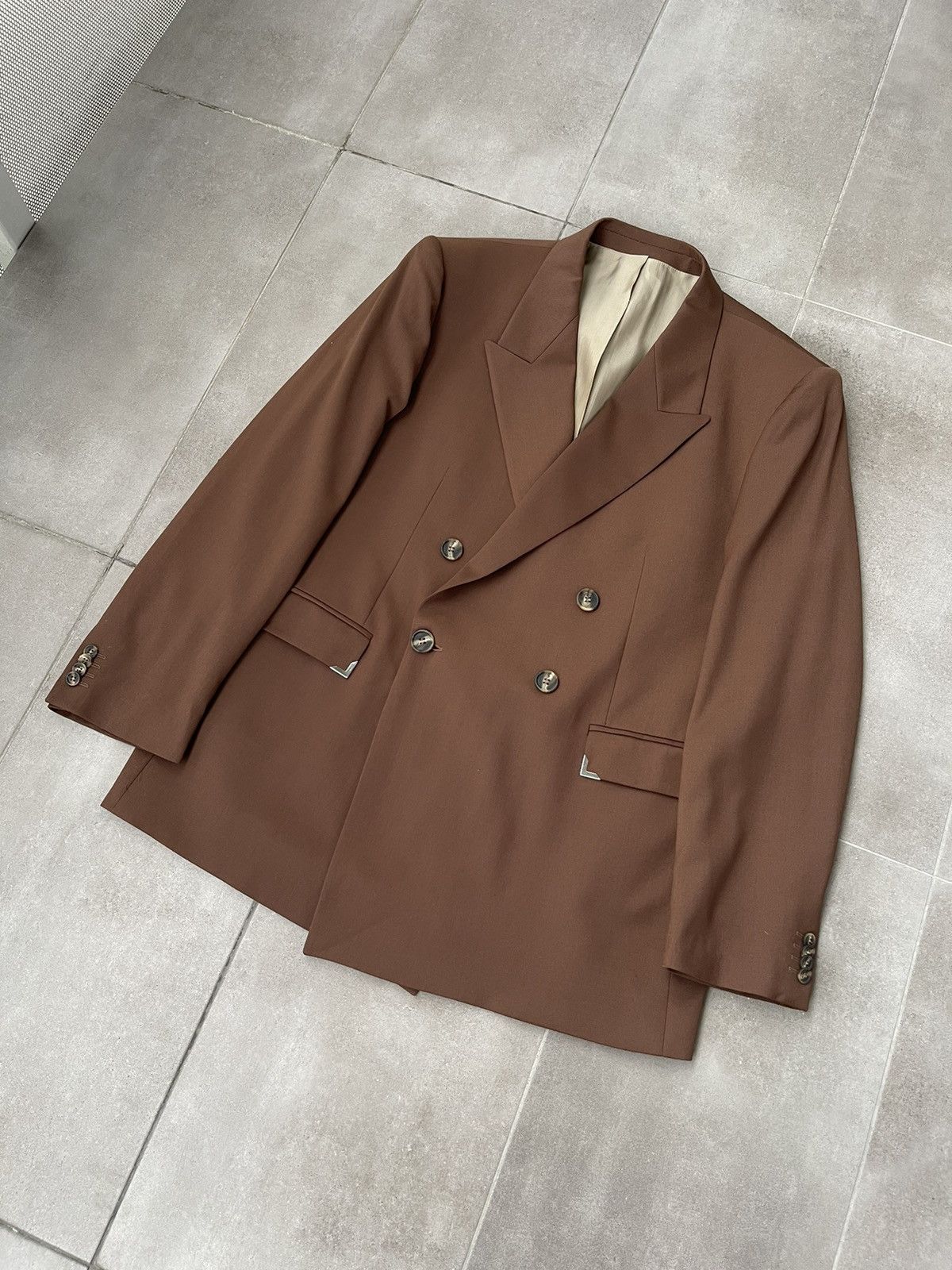 Han Kjobenhavn !DS! AW22 Han Kjobenhavn Boxy Suit Brown Suit Size 44R - 10 Thumbnail