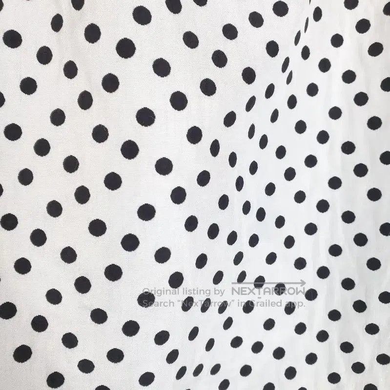 Yves Saint Laurent YSL White Polka Dot Mini Skirt . Size 22" - 6 Thumbnail