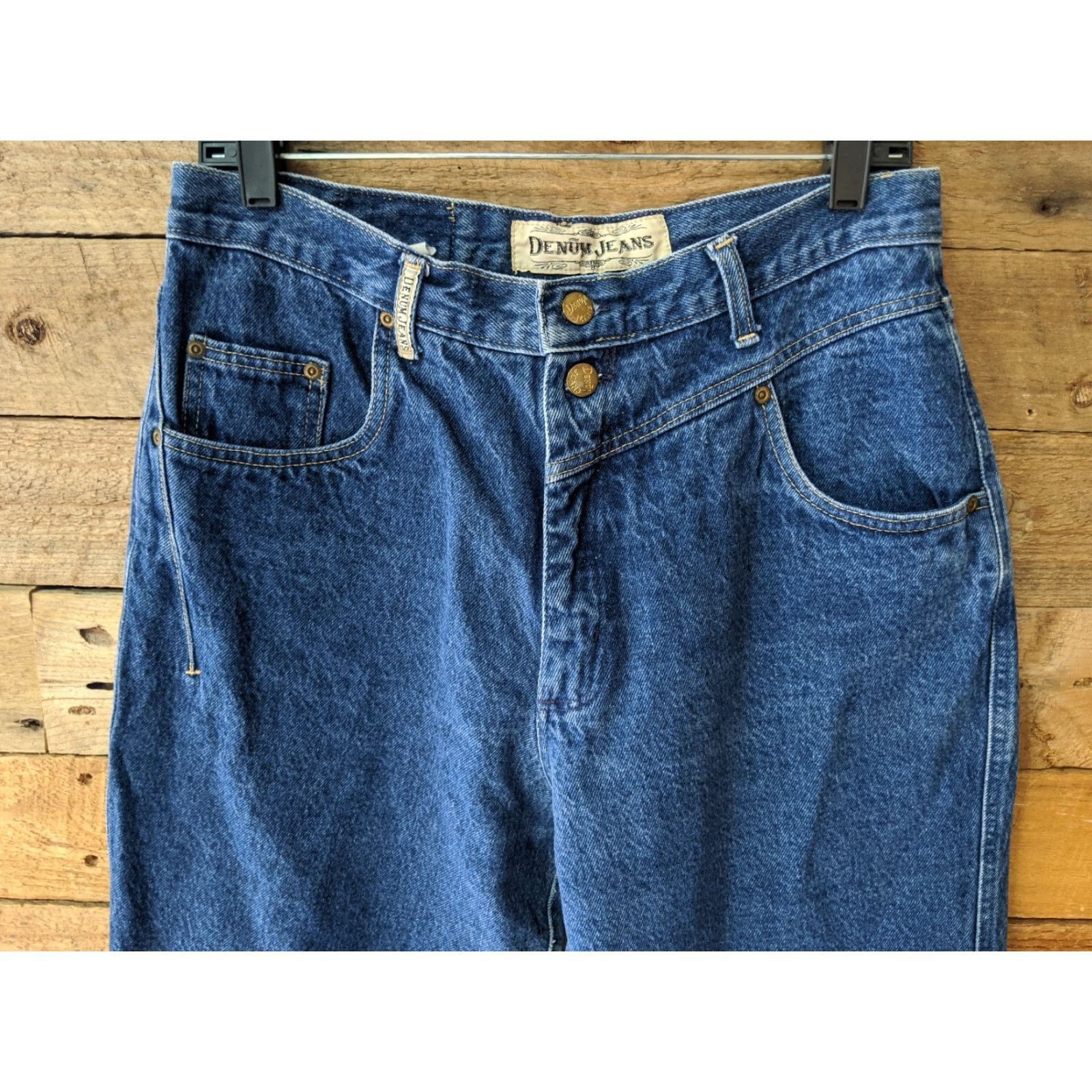 Vintage VINTAGE 90's DENIM JEANS High Waisted Rise Tapered Mom Jean 30 X 32 Blue Womens Jeans 90s Denim Cotton Dark Wash Mens Size 34" / US 12 / IT 48 - 3 Thumbnail