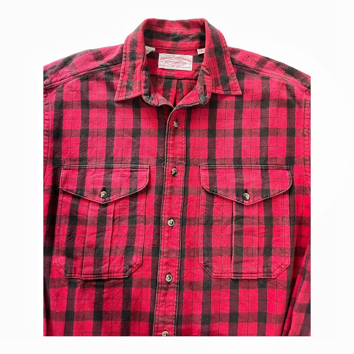 Filson Vintage Cc Filson Co Flannel Shirt Alaskan Guide Shirt Red Size US M / EU 48-50 / 2 - 4 Thumbnail