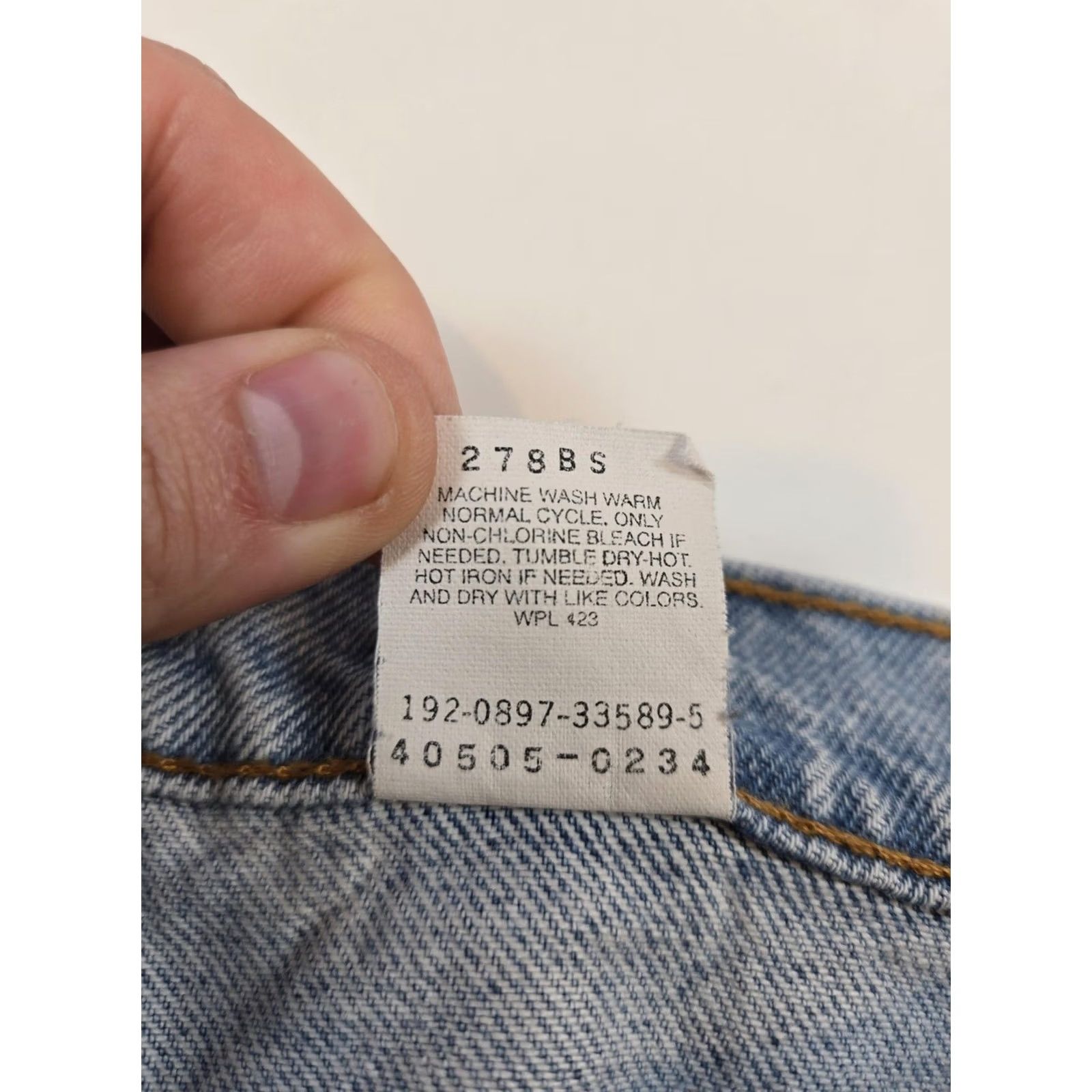 Levi's VINTAGE Levi'S 505 Jeans Mens Light Wash Blue Regular Fit Straight Leg Denim Size US 38 / EU 54 - 5 Thumbnail
