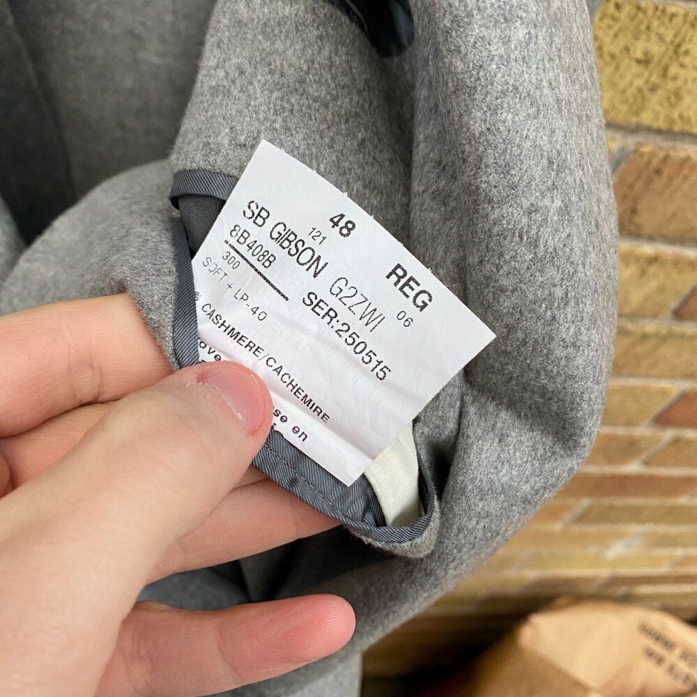 Samuelsohn SamuelSohn Soft 100% Cashmere SB GIbson Suit Jacket Blazer Size 48R - 8 Thumbnail