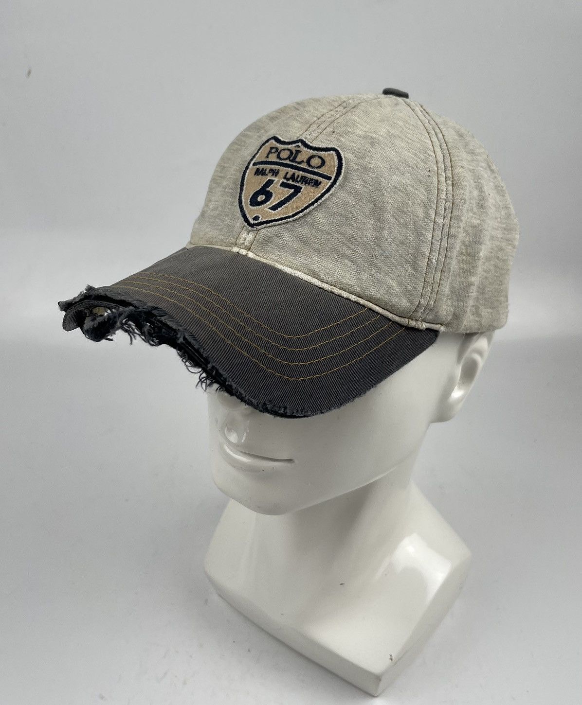 Polo Ralph Lauren × Ralph Lauren × Vintage distressed vintage polo sport ralph lauren hat cap tc28 Size ONE SIZE - 1 Thumbnail