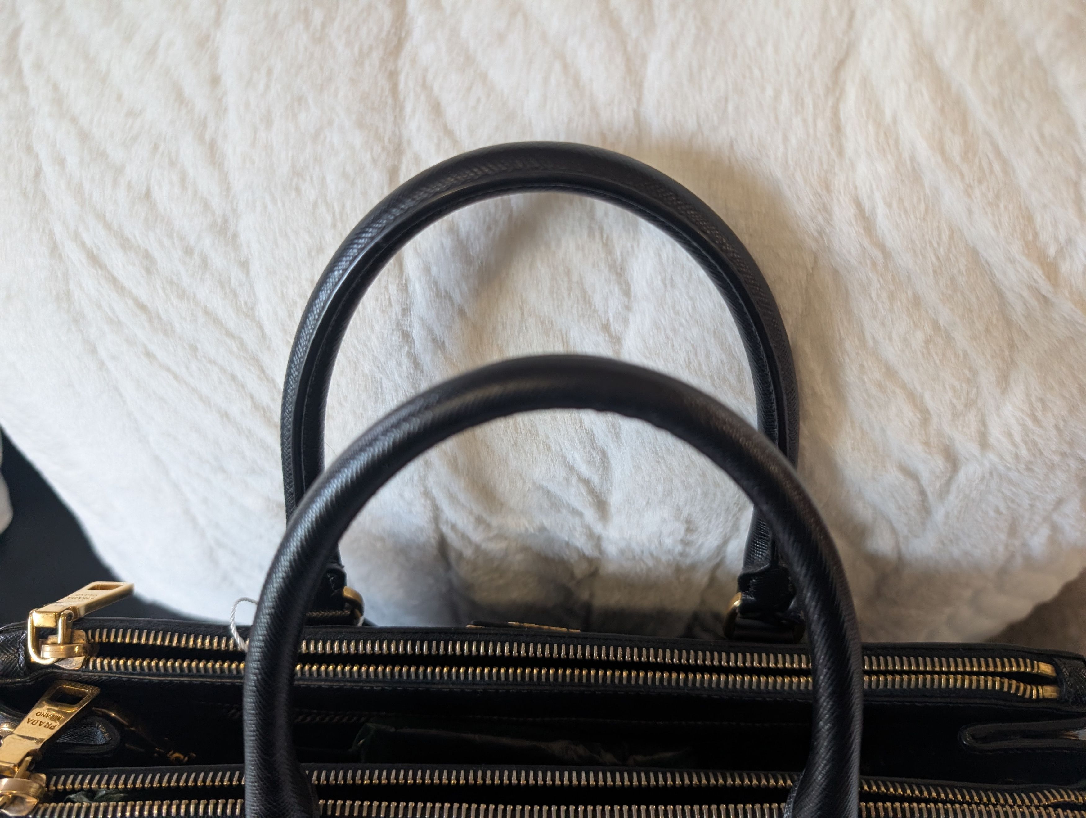 Prada PRADA Black Saffiano Top Handle Bag Size ONE SIZE - 14 Thumbnail