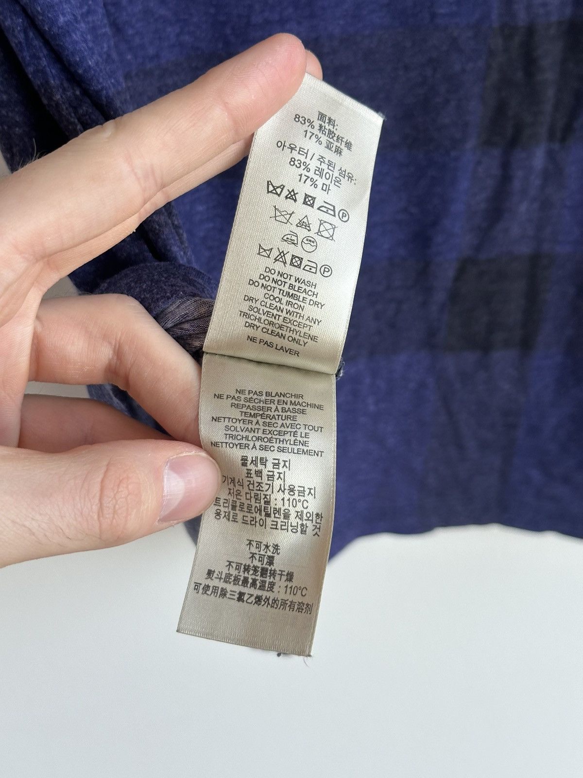 Burberry Burberry Brit Blue T-Shirt Nova Check Women's Size XS Size L / US 10 / IT 46 - 11 Thumbnail