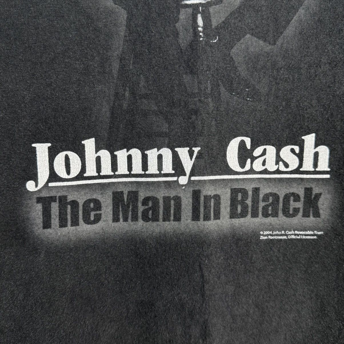 Vintage Vintage Johnny Cash 2004 t shirt zion Country Rock Band Tee Size US XL / EU 56 / 4 - 4 Thumbnail