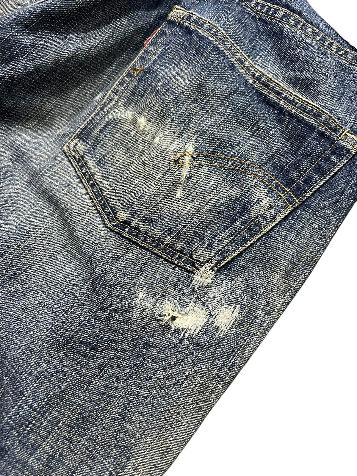 Levi's 💥Baggy💥Vintage Levi’s 510 Redlook Distressed Mud Wash Jean Size US 31 - 18 Thumbnail