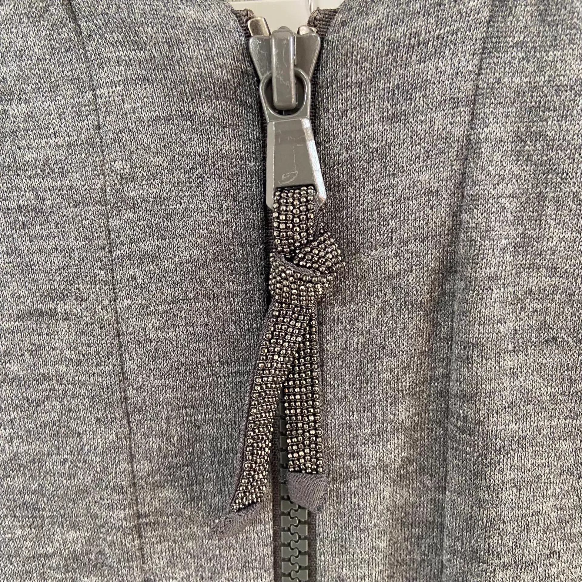 Brunello Cucinelli BC 25FW Dark Gray Beaded Hoodie XS Size US XS / EU 42 / 0 - 5 Thumbnail