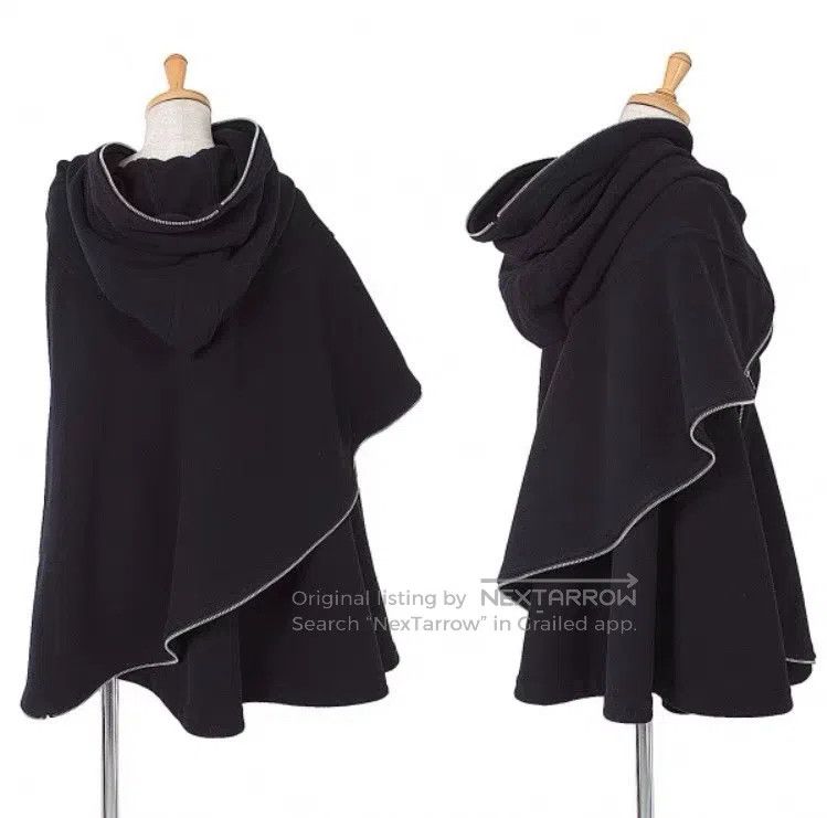 Comme des Garcons Comme Des Garcons Bat-winged cloak coat, zipper design, wo Size S / US 4 / IT 40 - 6 Thumbnail